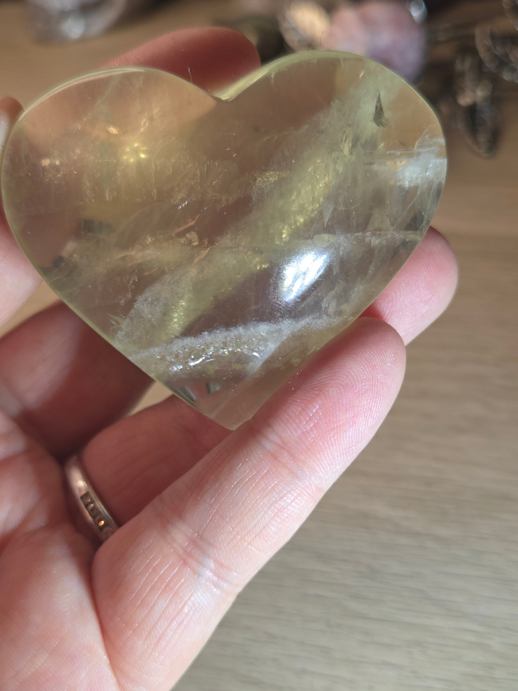 Natural Citrine crystal Heart