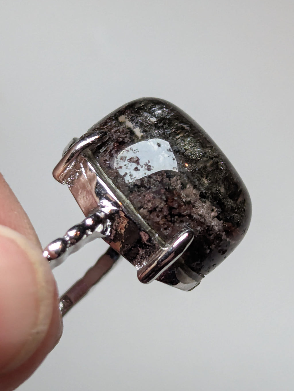 Garden quartz crystal Adjustable ring