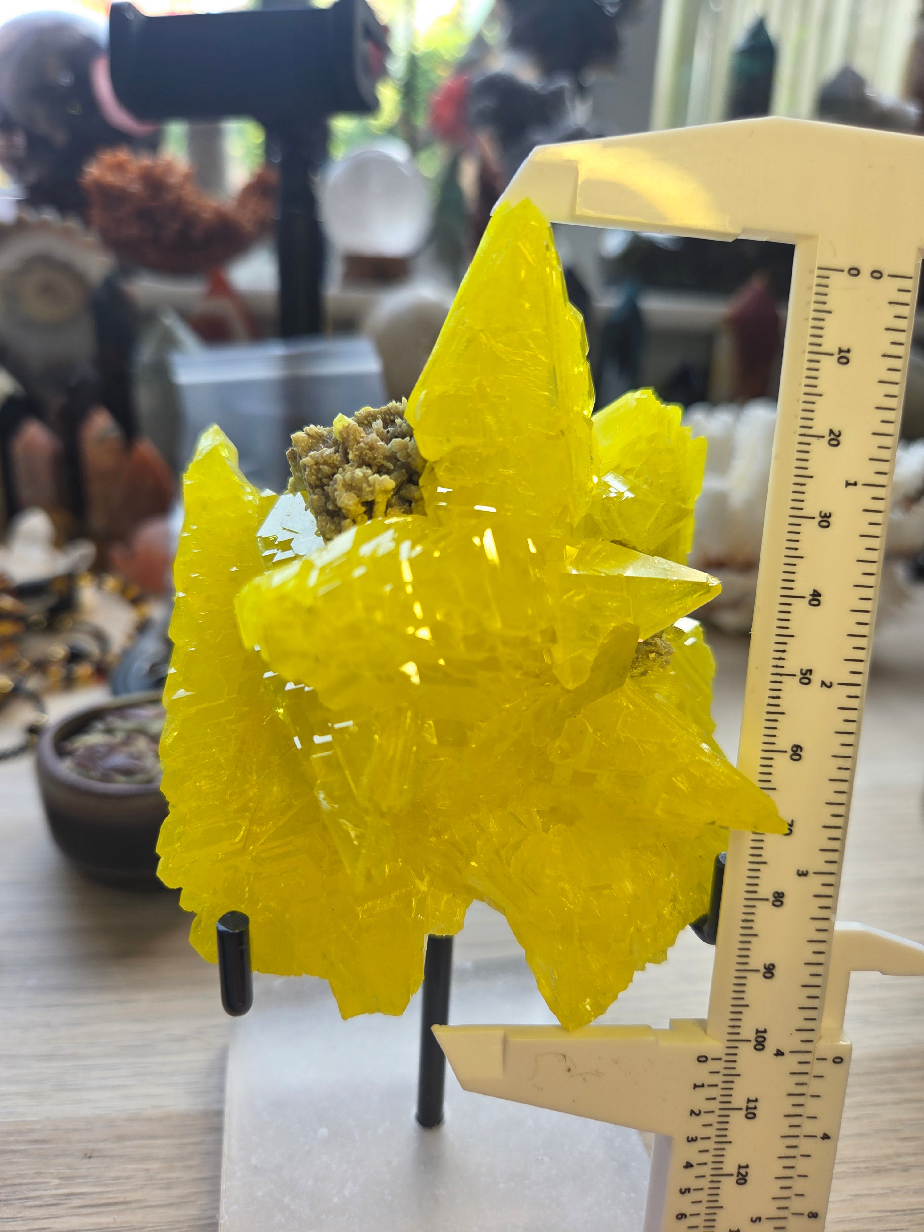 Rare Sulphur specimen with Stand