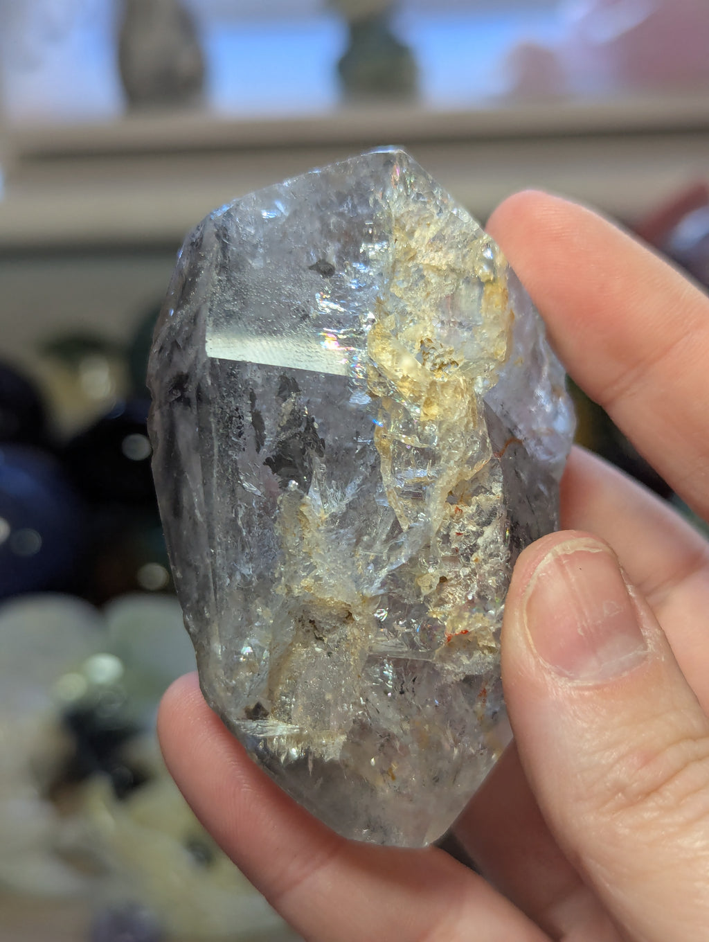 Enhydro crystal specimen