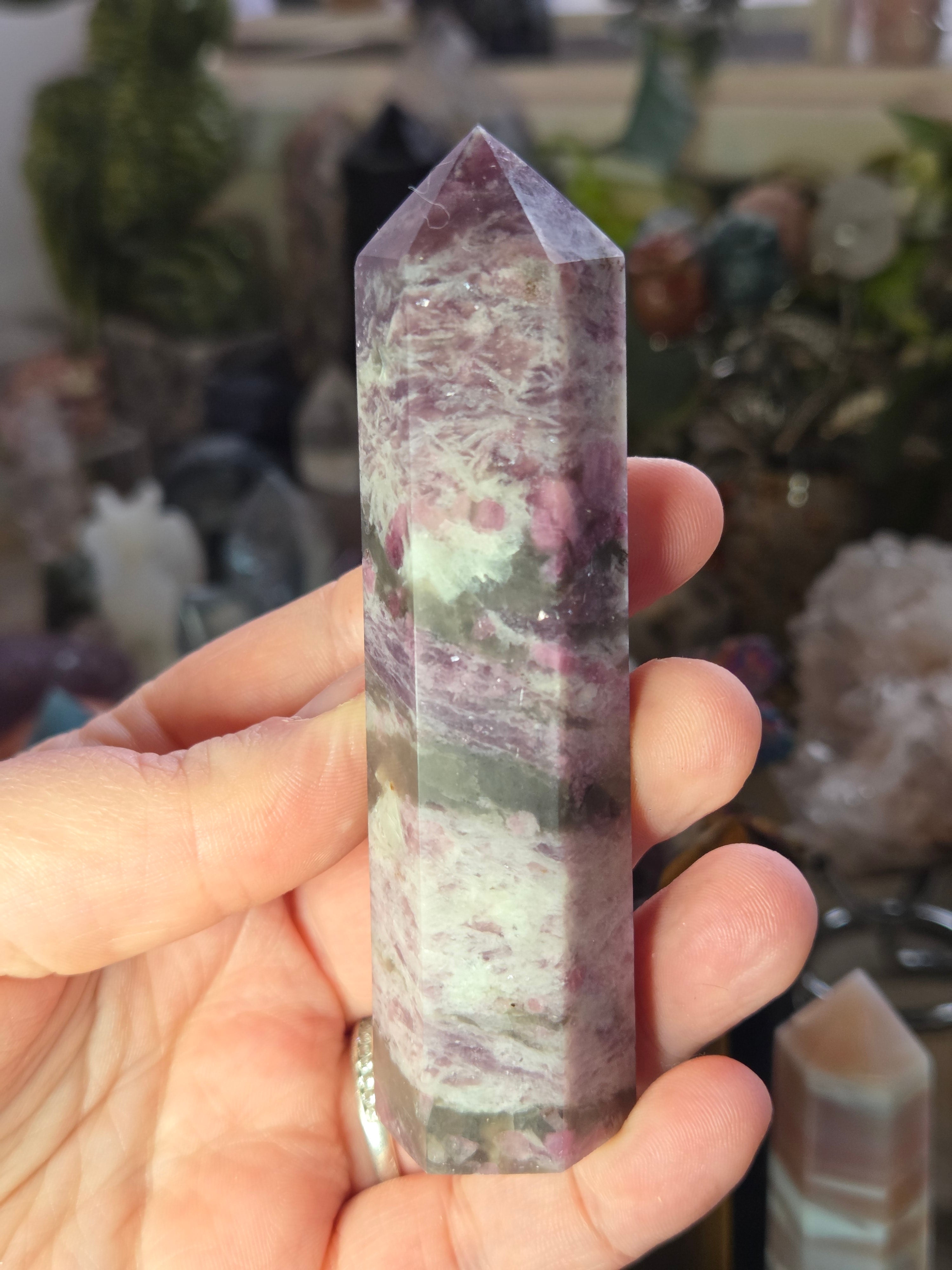 Unicorn crystal tower carving