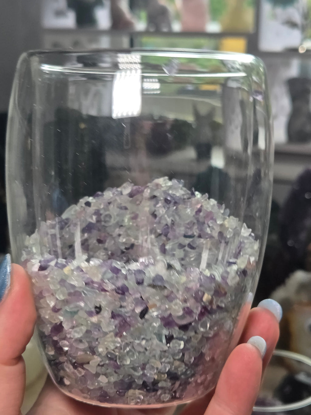 Crystal chip glasses