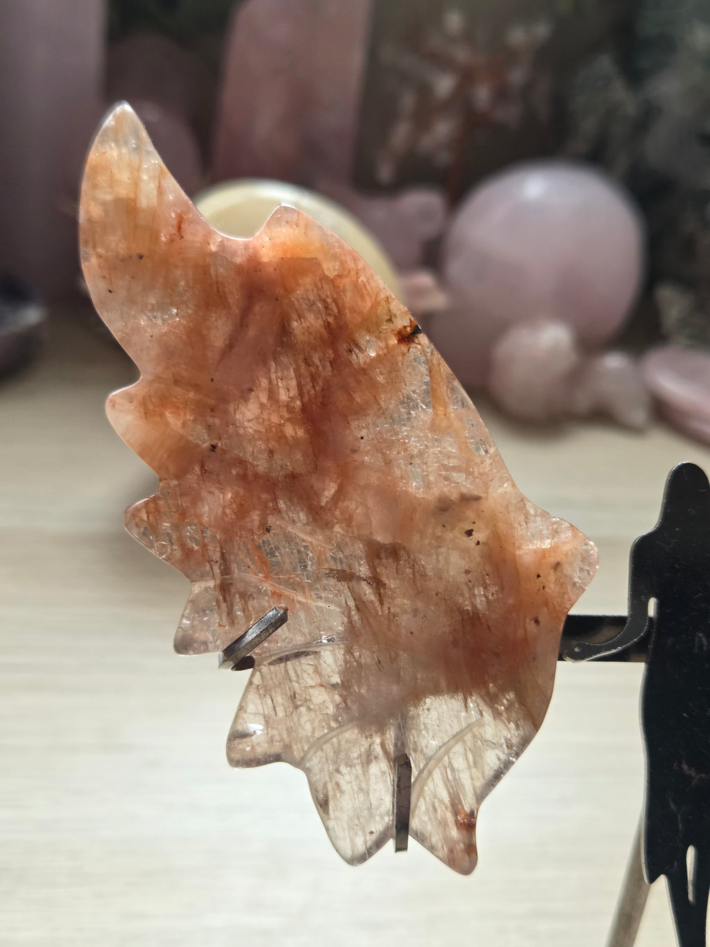 Sun and moon stone crystal angel