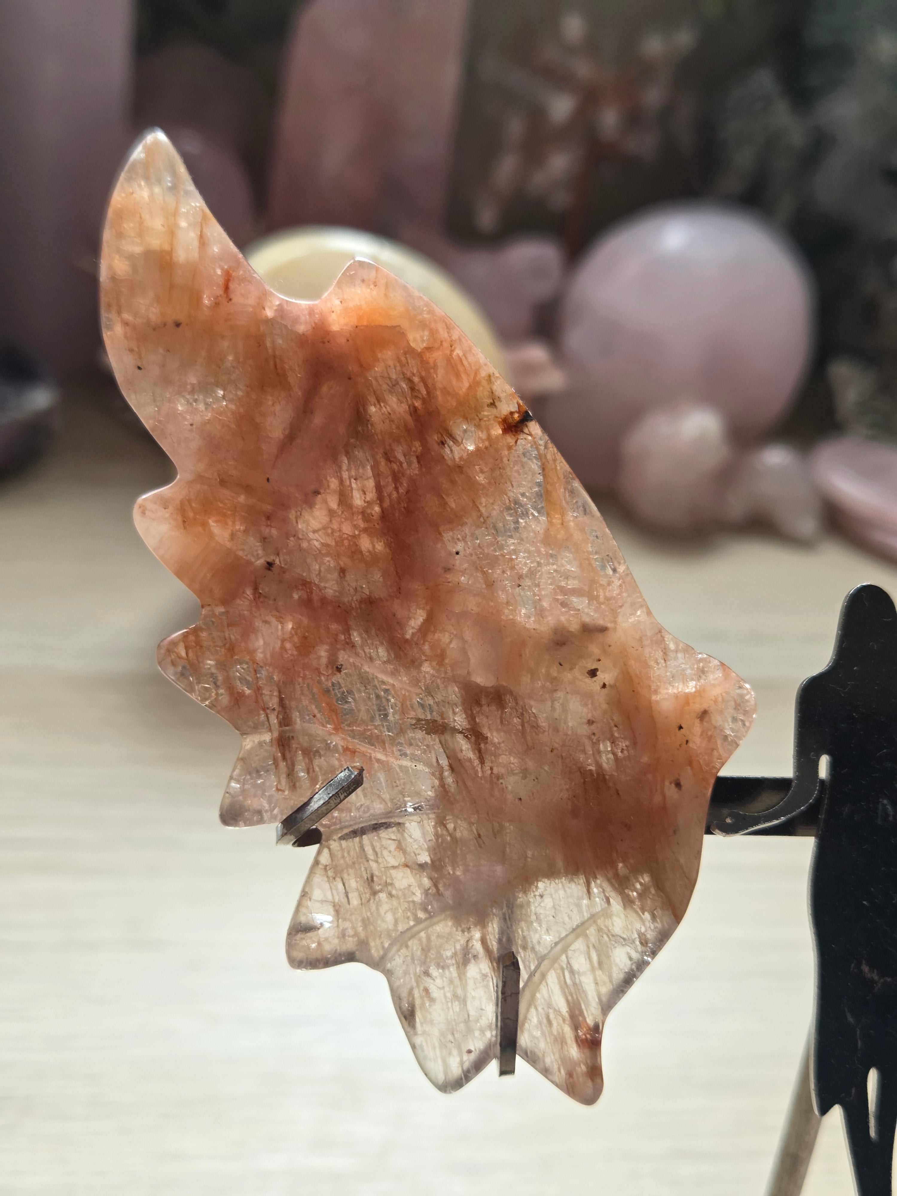 Sun and moon stone crystal angel