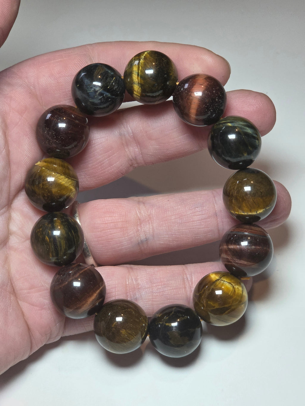 Large tigers eye  crystal bracelet