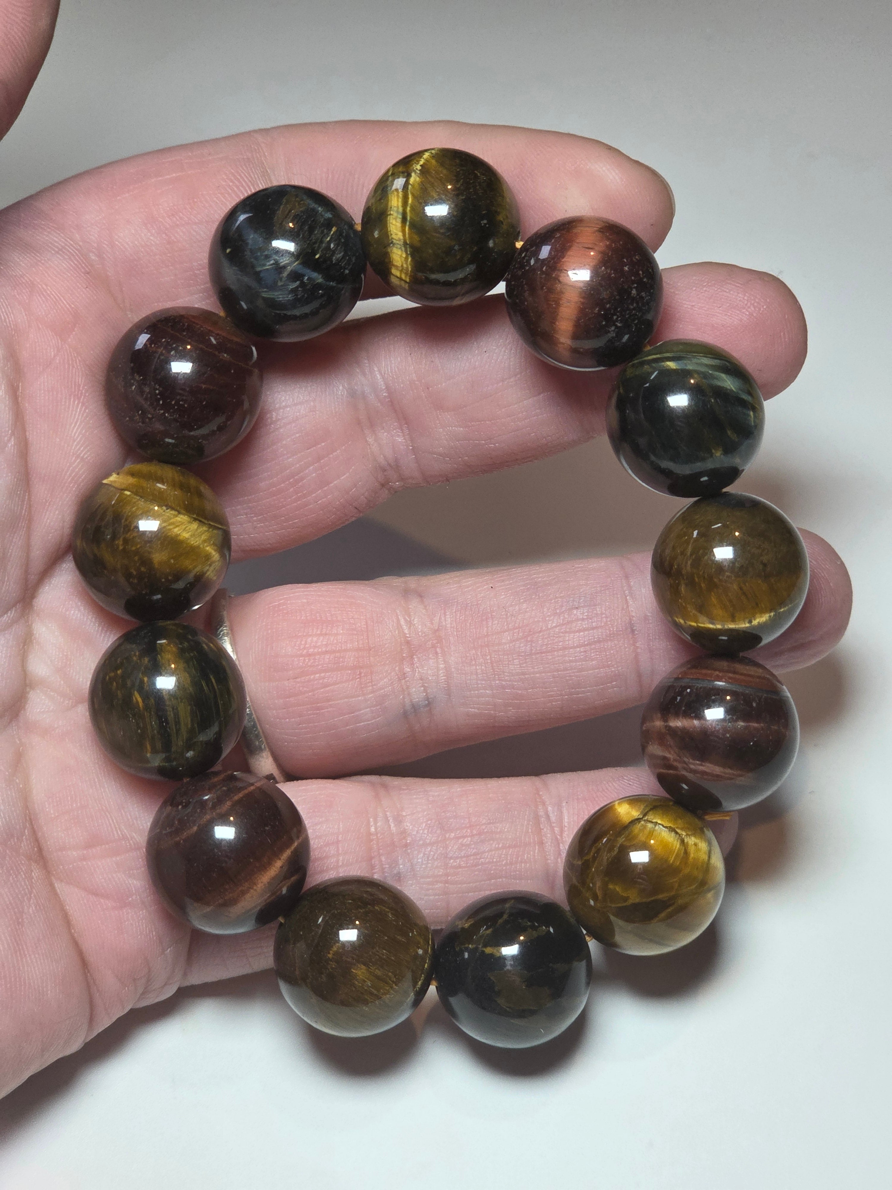 Large tigers eye  crystal bracelet