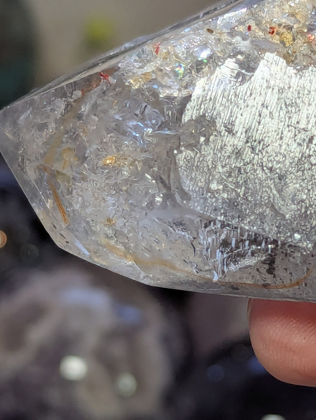 Enhydro crystal specimen