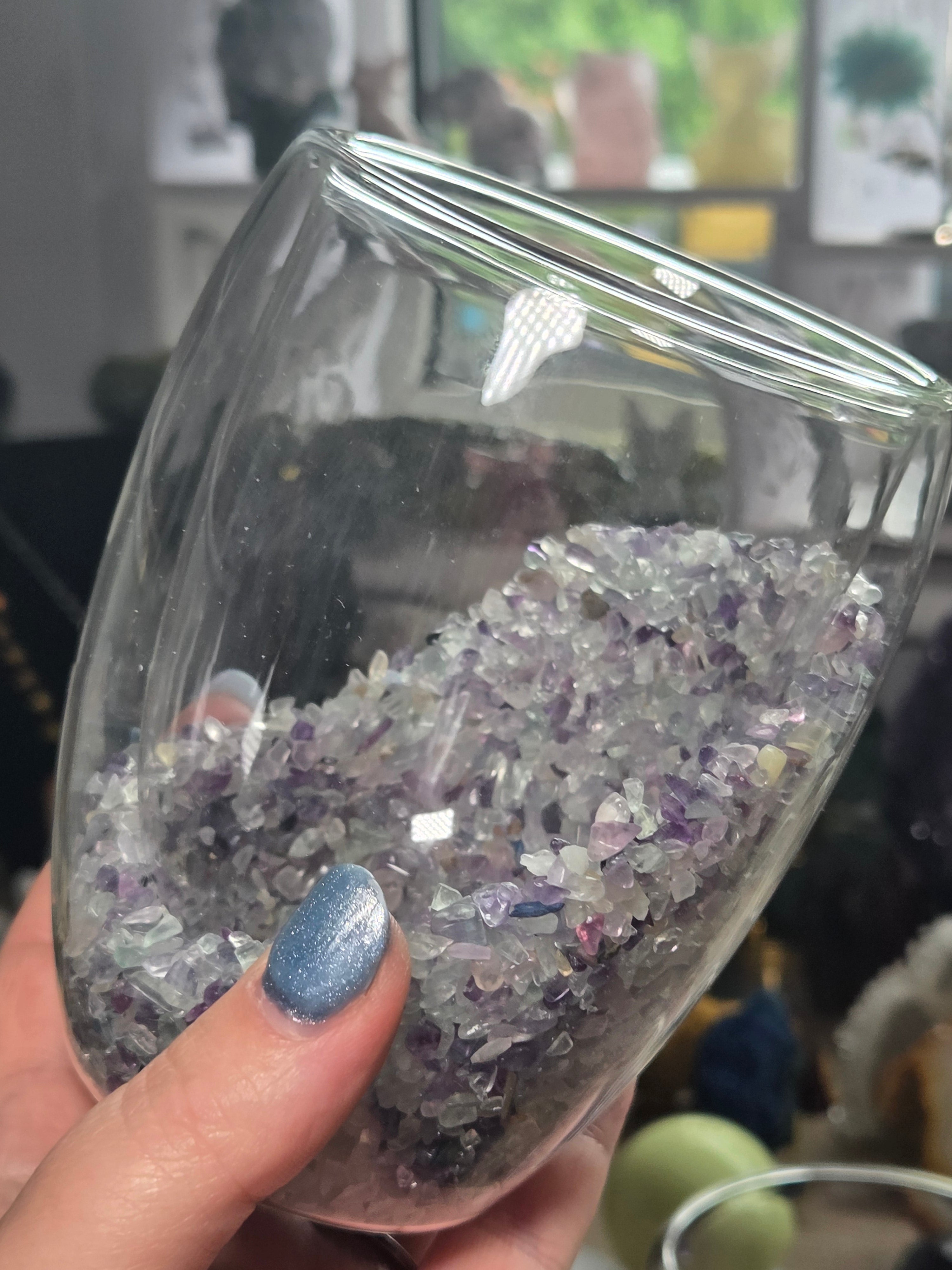 Crystal chip glasses