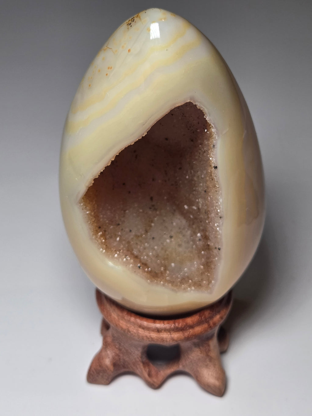 Agate Duzy egg carving
