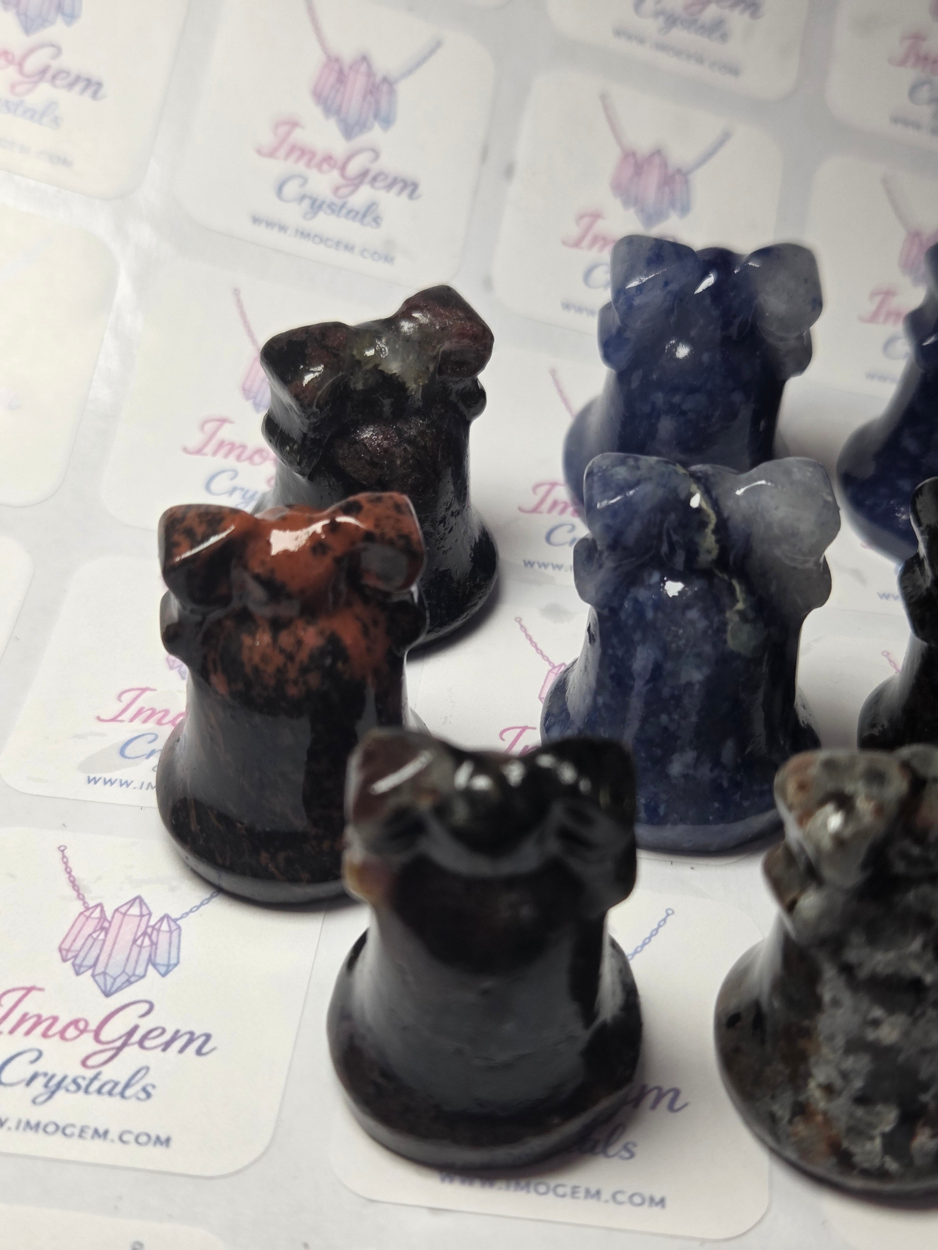 Crystal bell carving picked at random