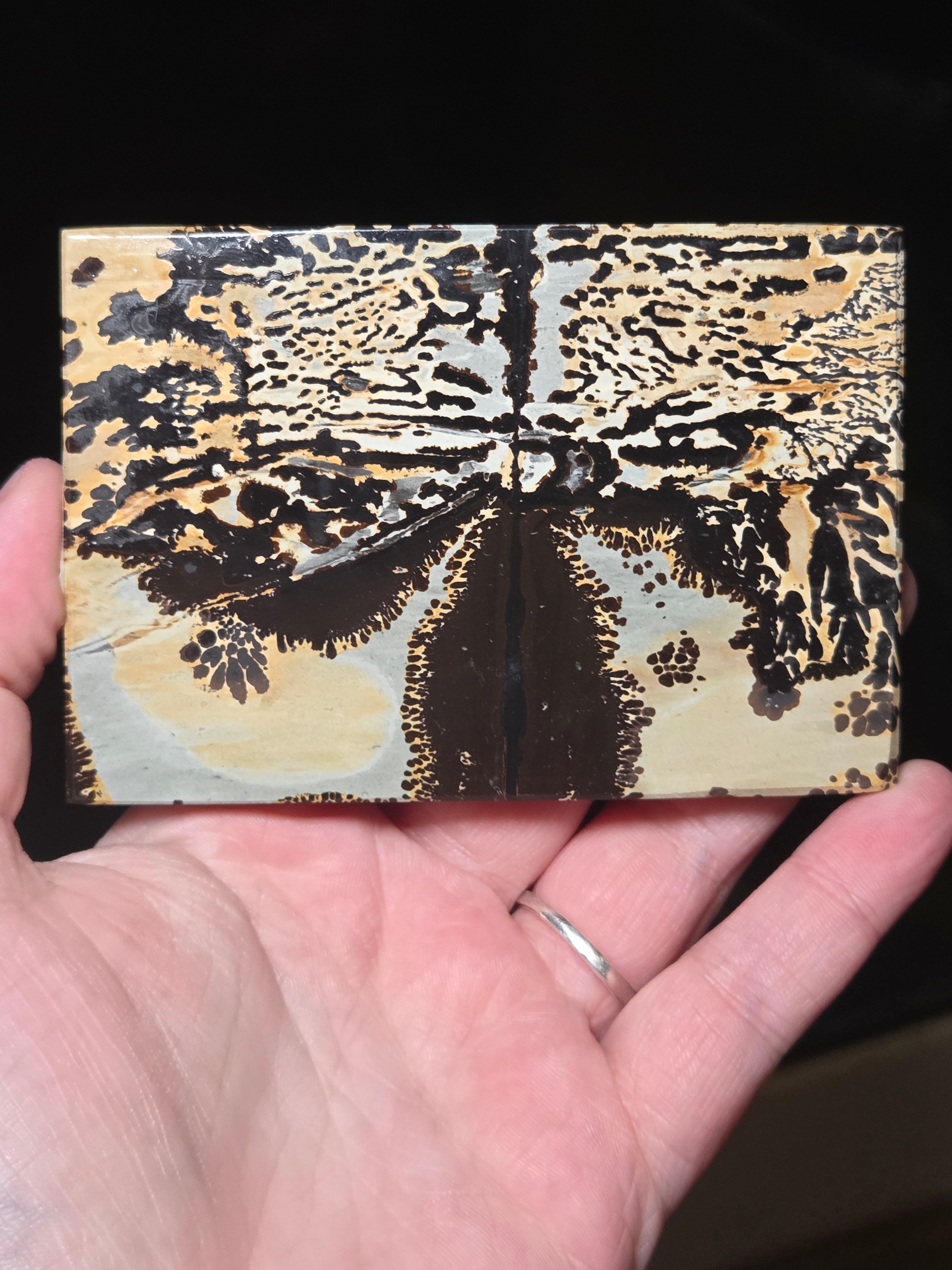 Picture Jasper crystal Slice carving