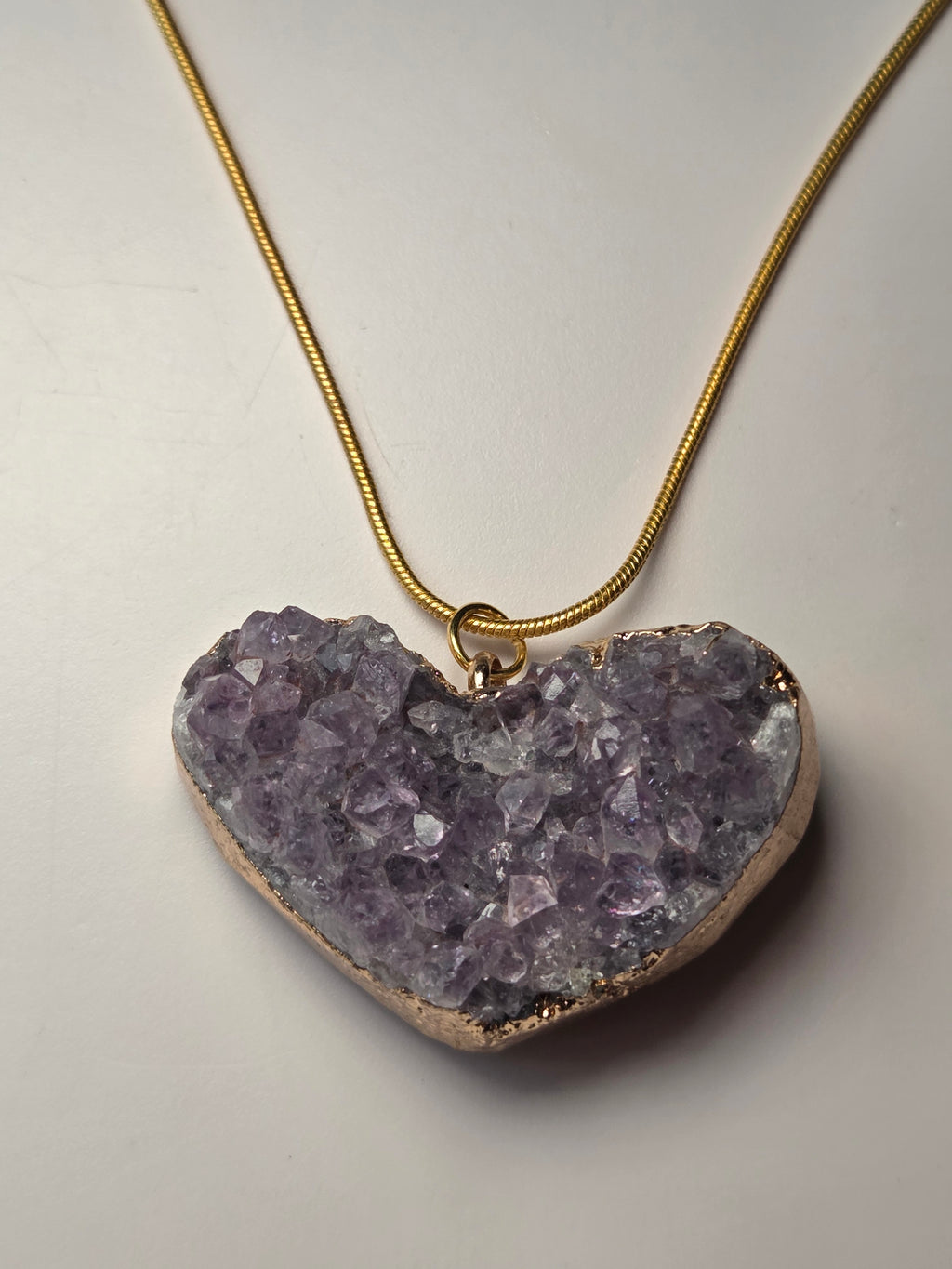 Amethyst crystal necklace