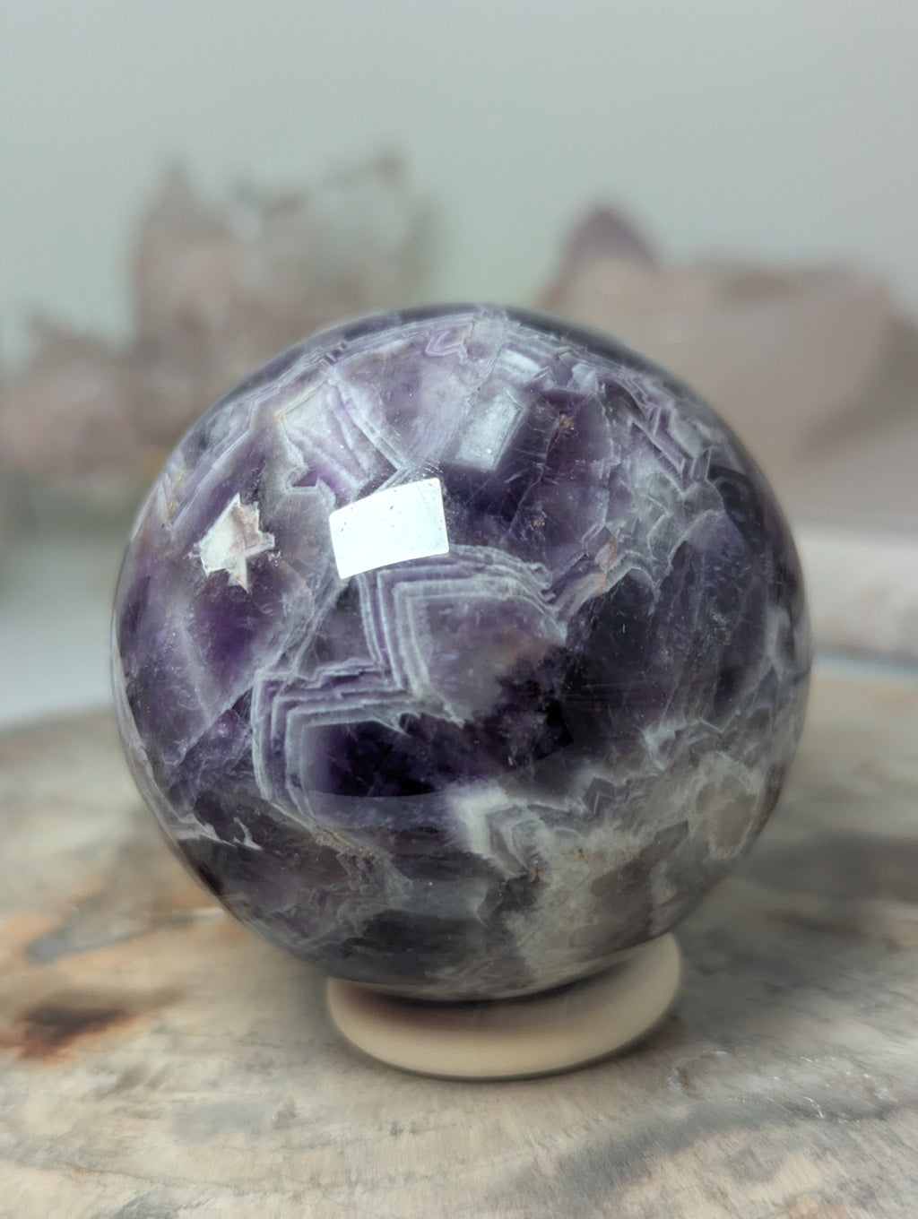 Dream Amethyst crystal sphere