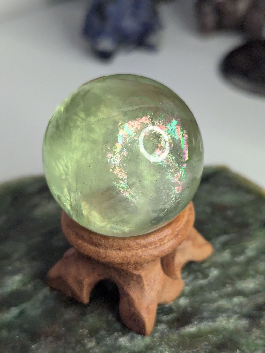 Green Flourite sphere Grade A