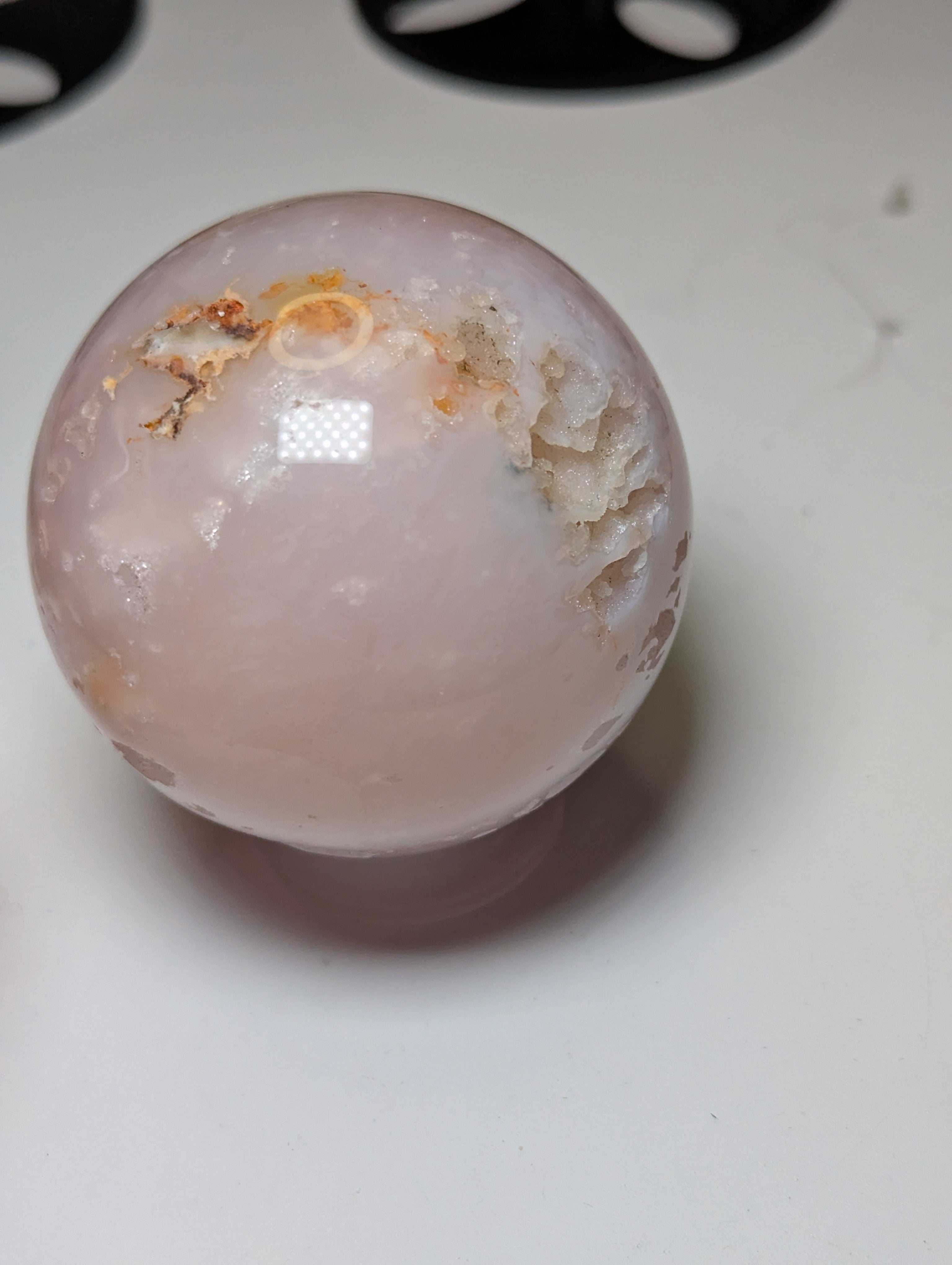 Pink Amethyst crystal sphere