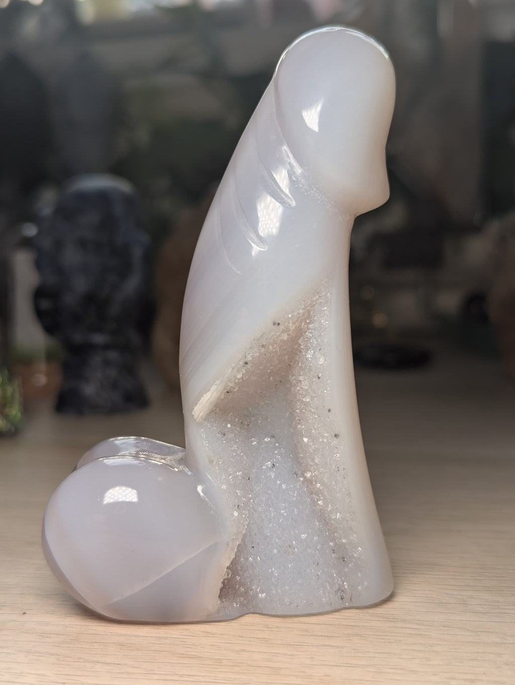 Duzy agate crystal Male ding dong