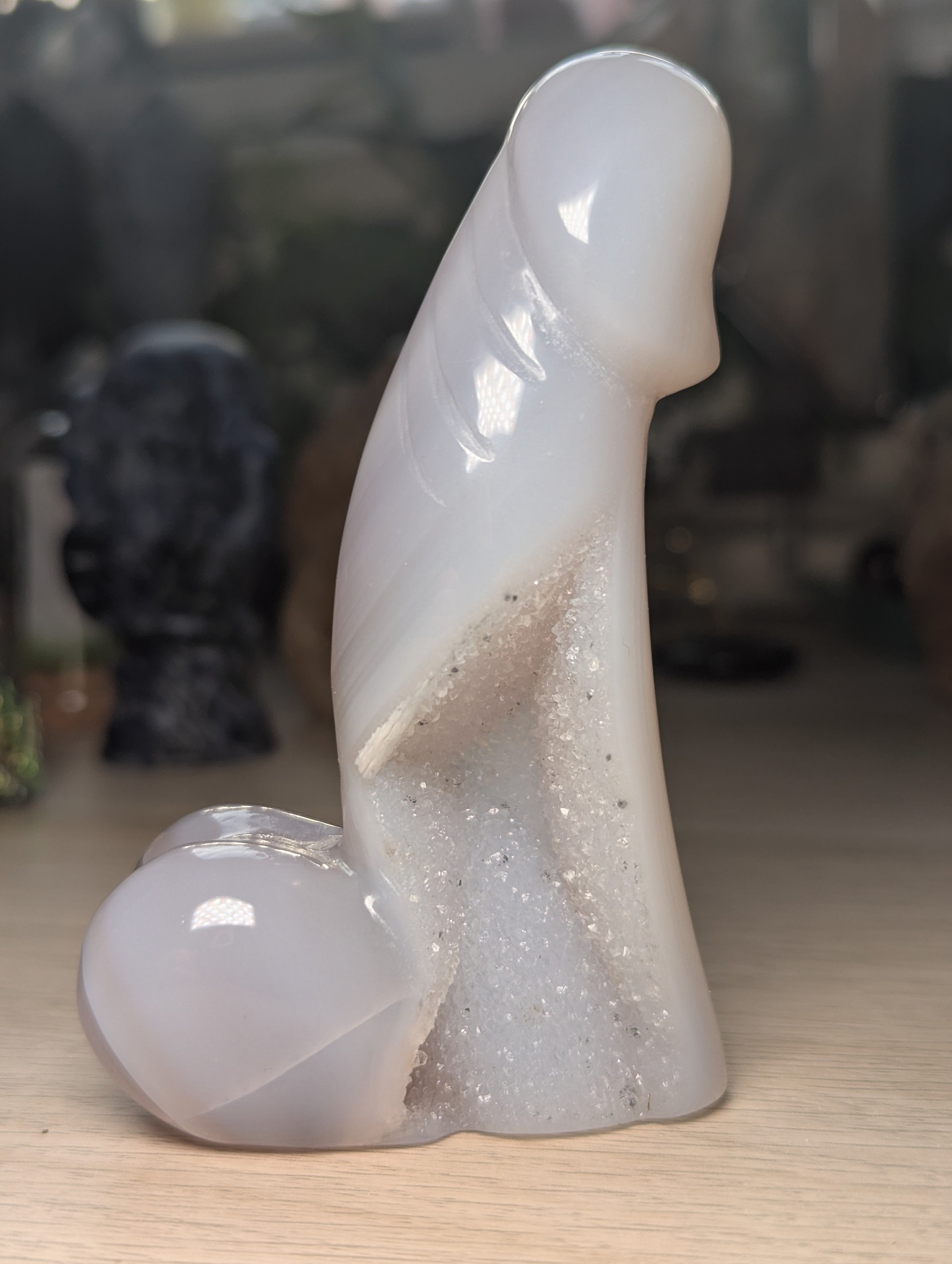 Duzy agate crystal Male ding dong