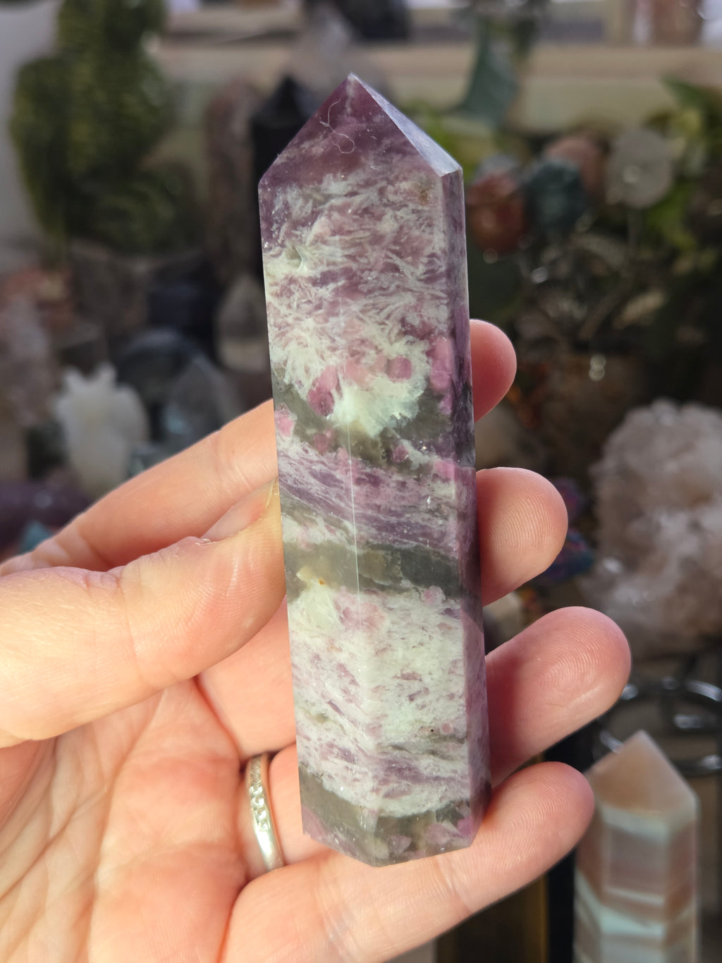 Unicorn crystal tower carving