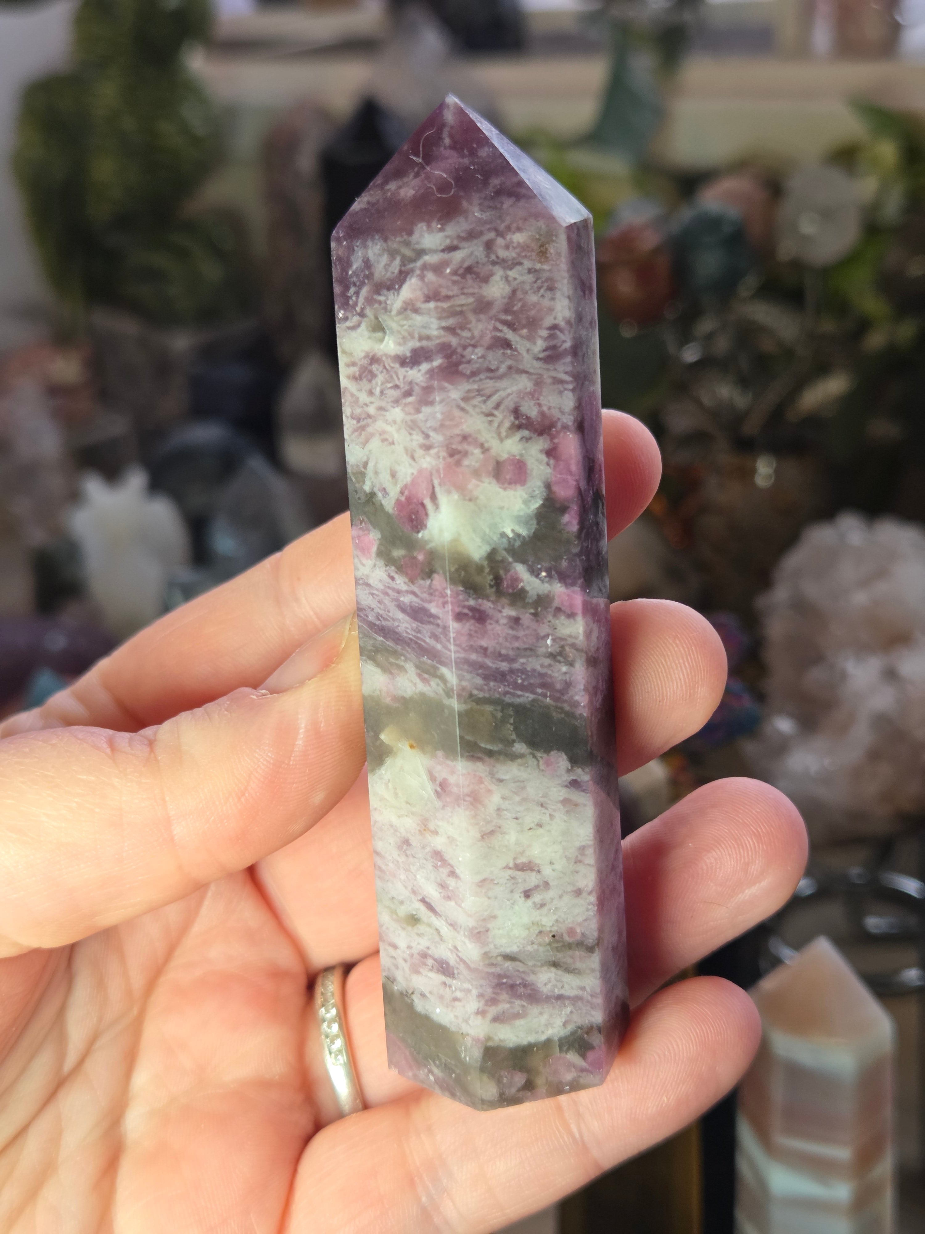 Unicorn crystal tower carving