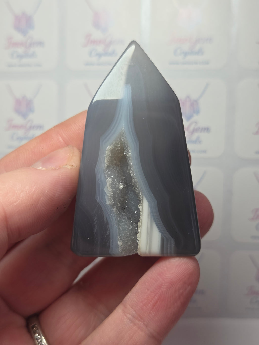 Stunning duzy agate crystal tower