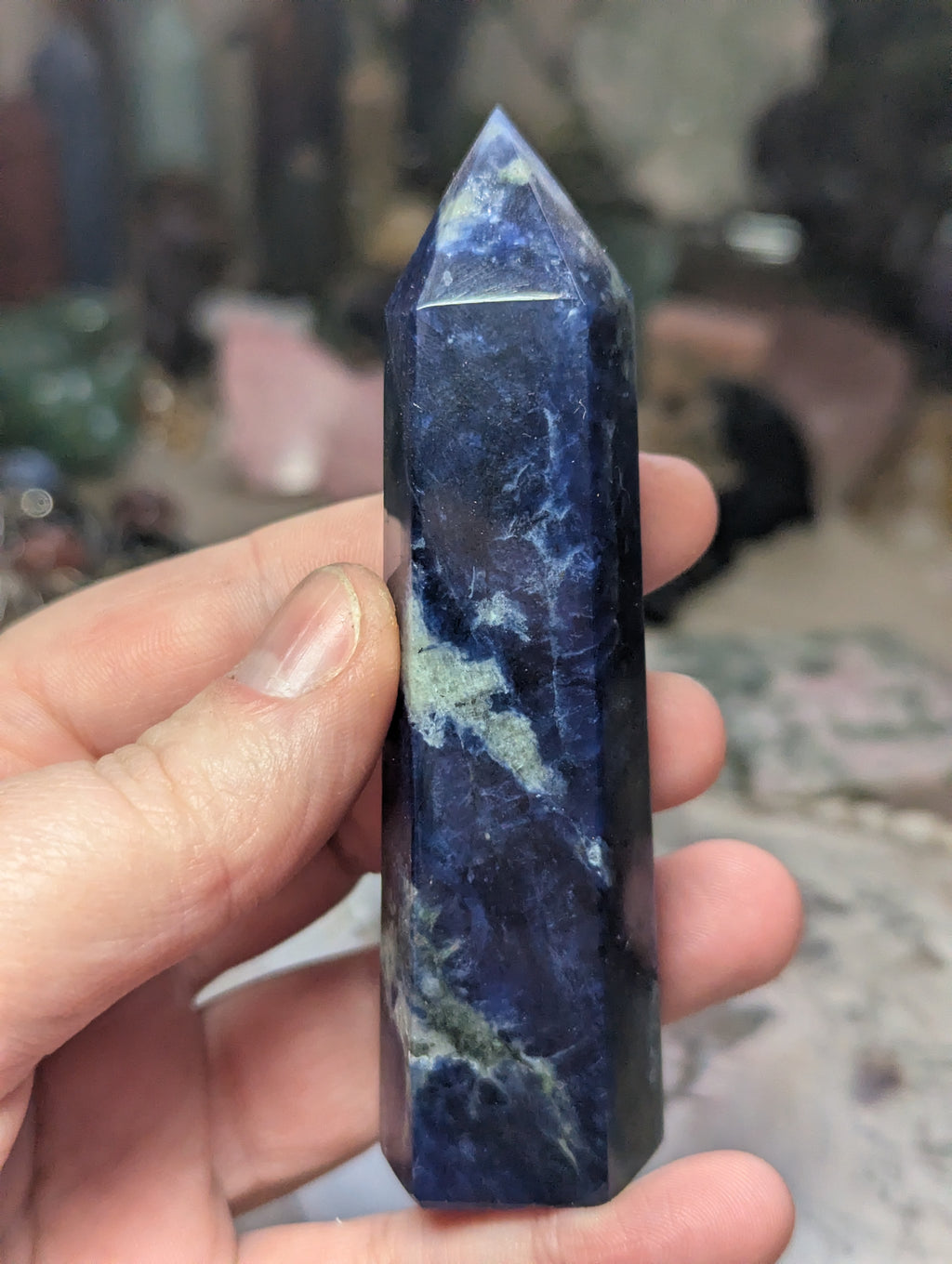 Crystal sodalite crystal tower