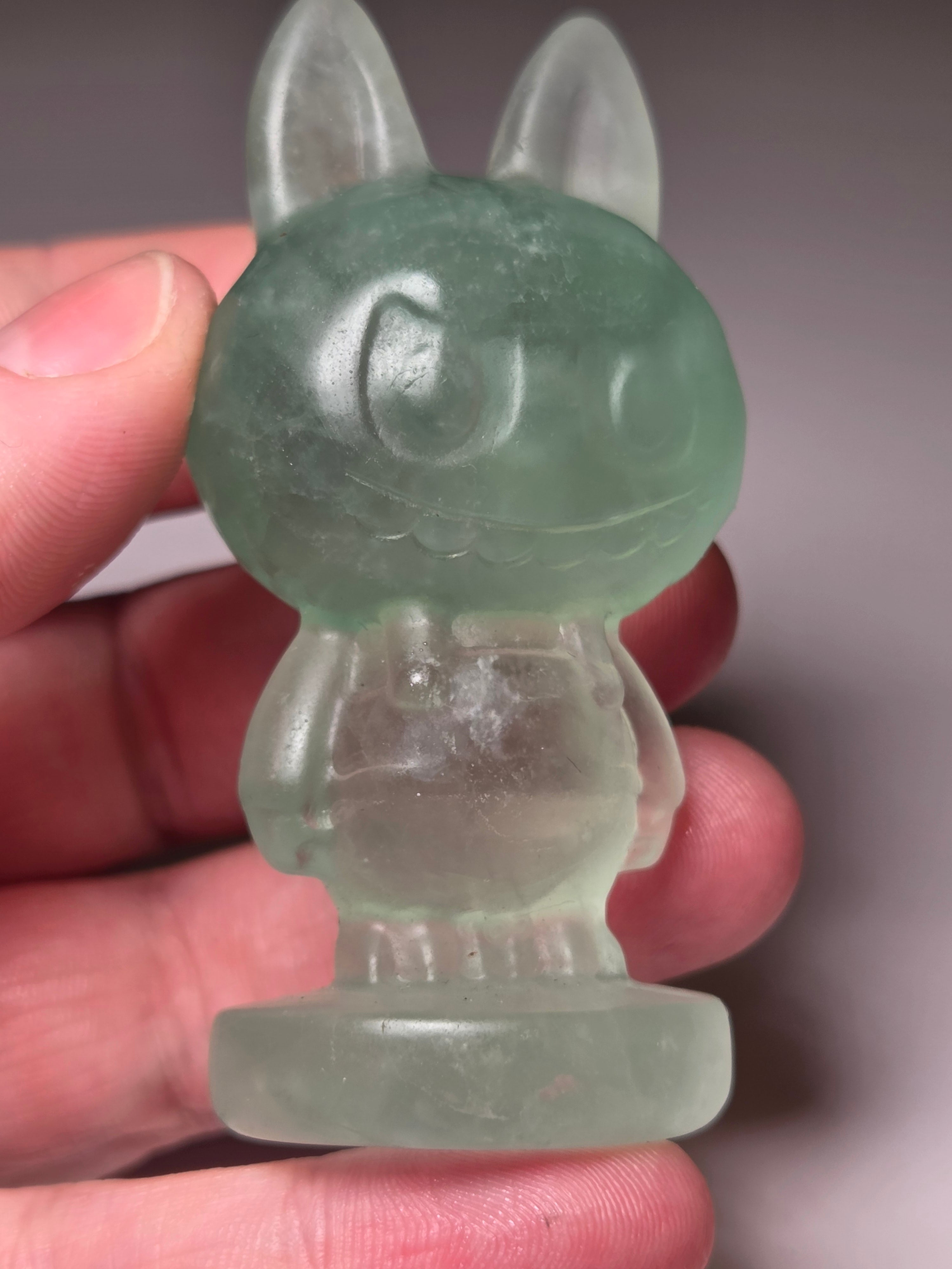 Flourite labubu carving