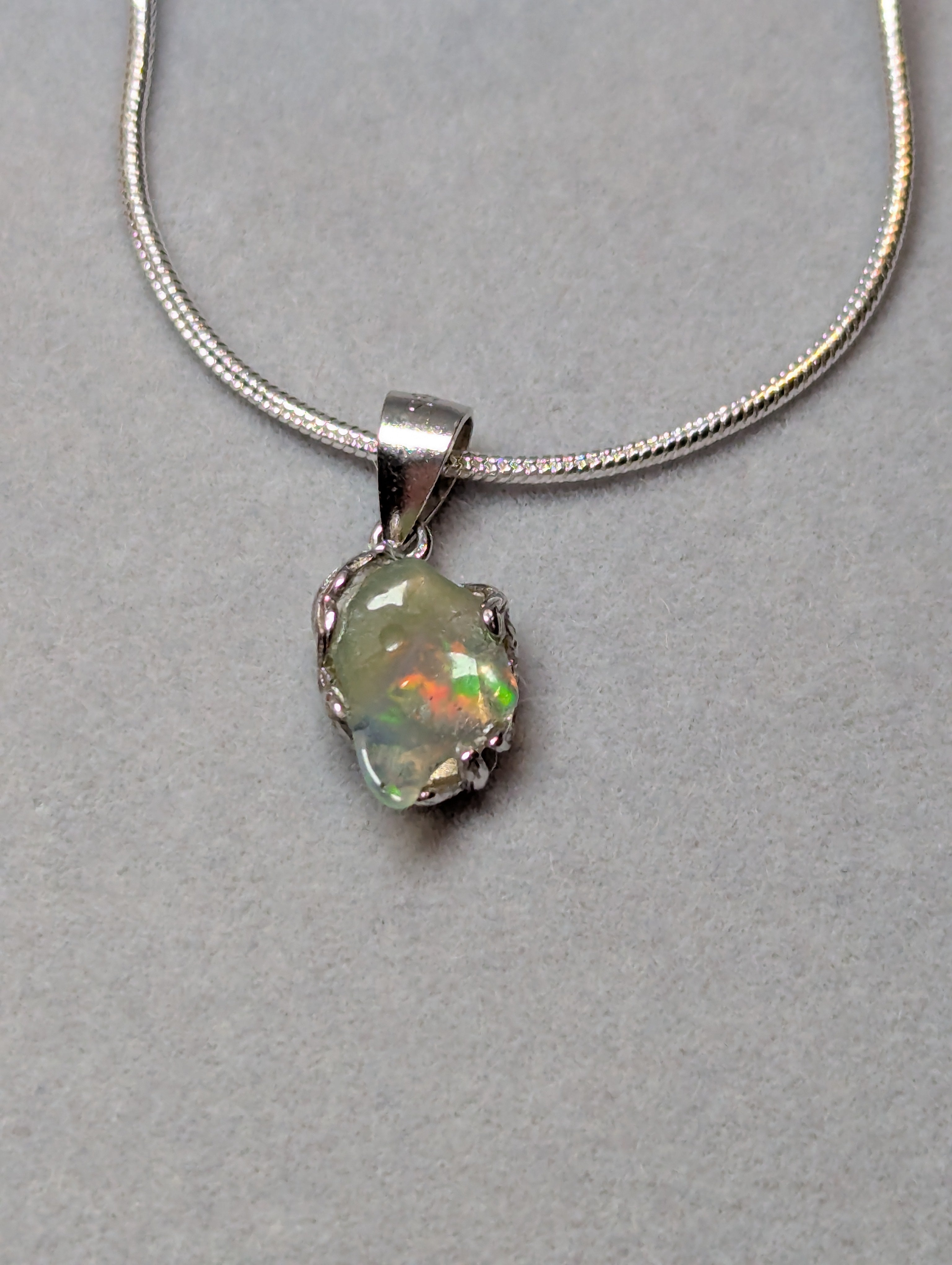 Beautiful Ethiopian Opal handmade necklace