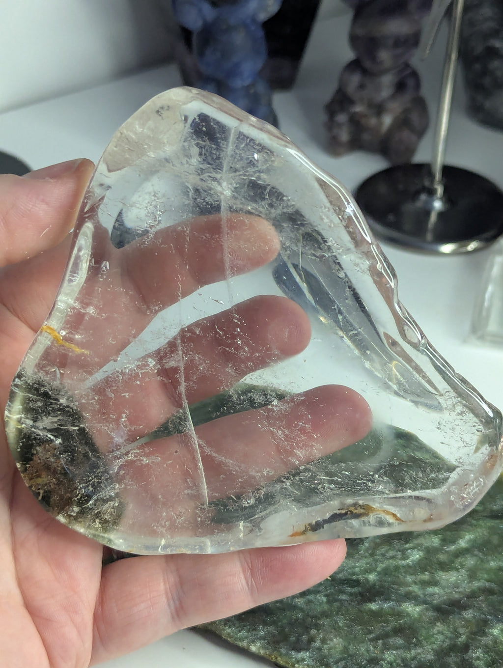 Garden quartz crystal bowl