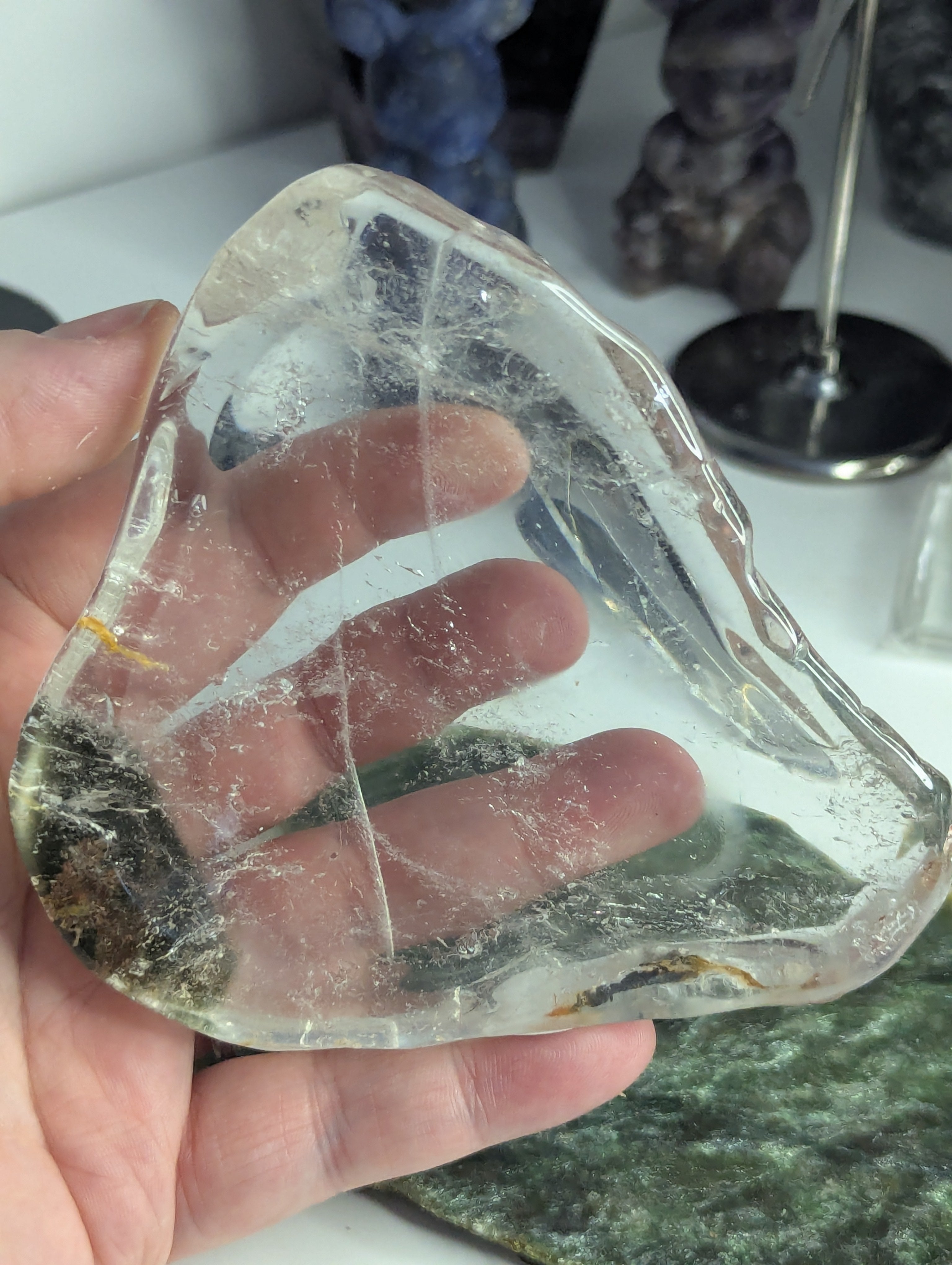 Garden quartz crystal bowl