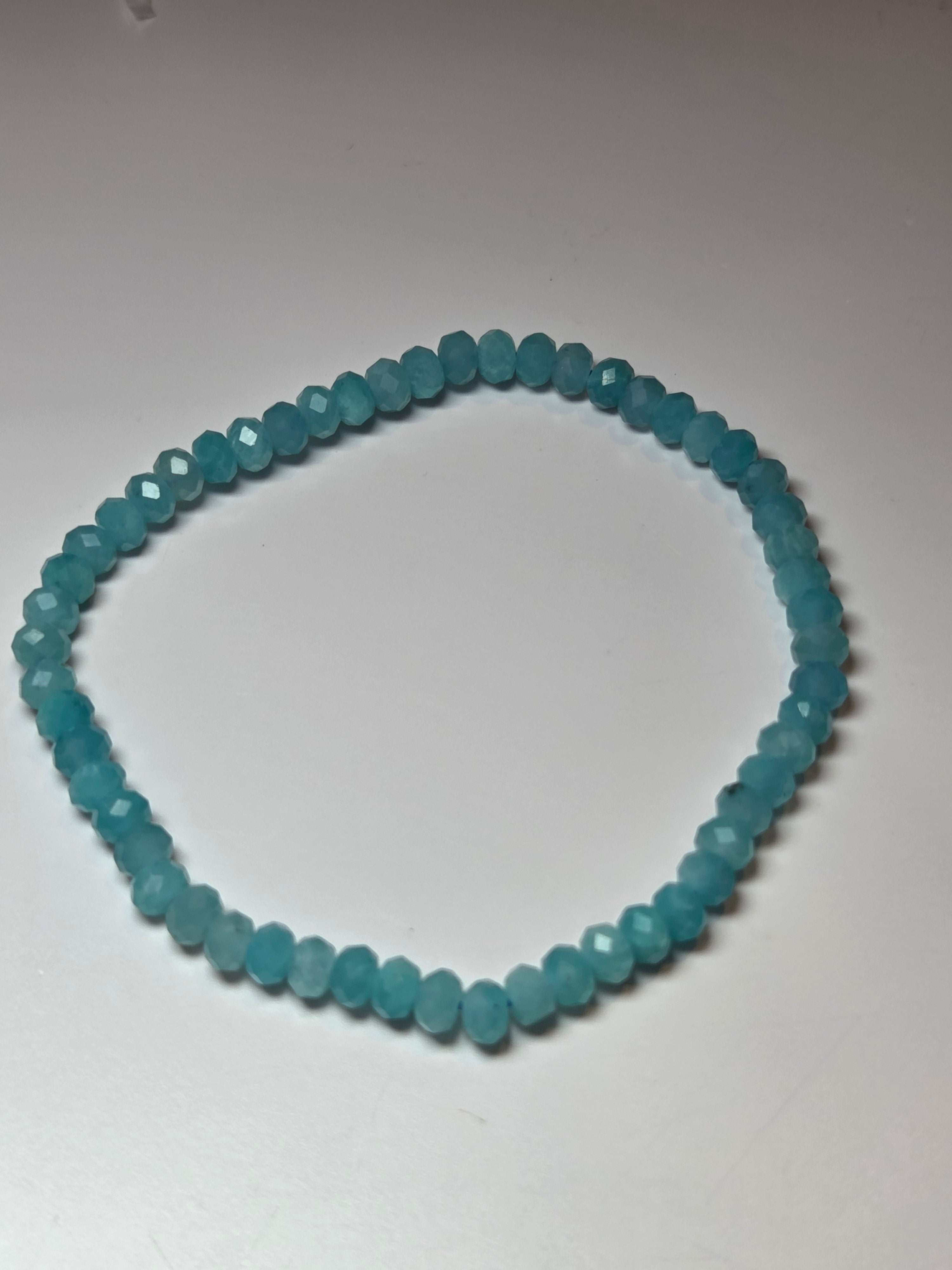Amazonite crystal bracelet