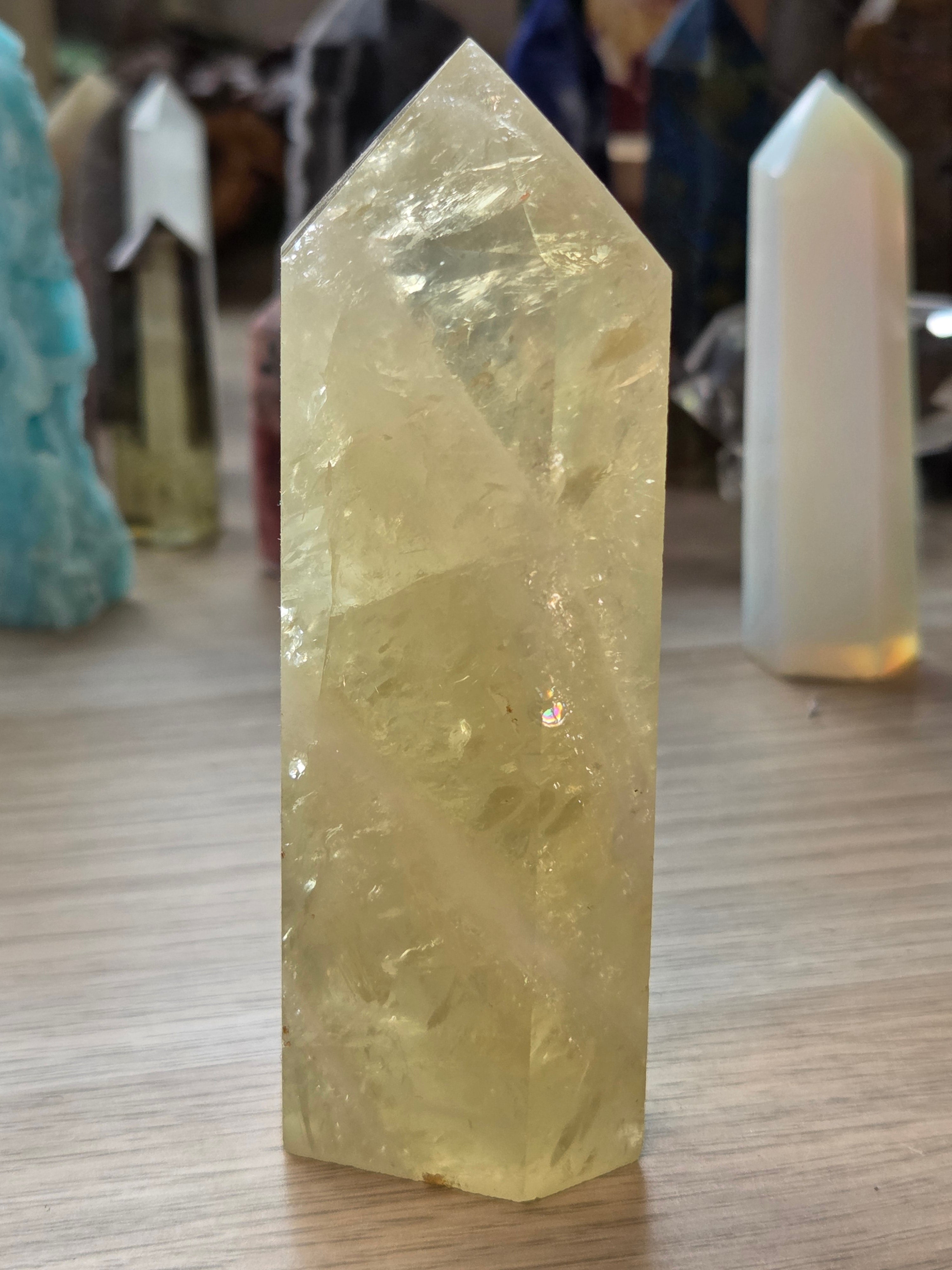 Citrine crystal tower