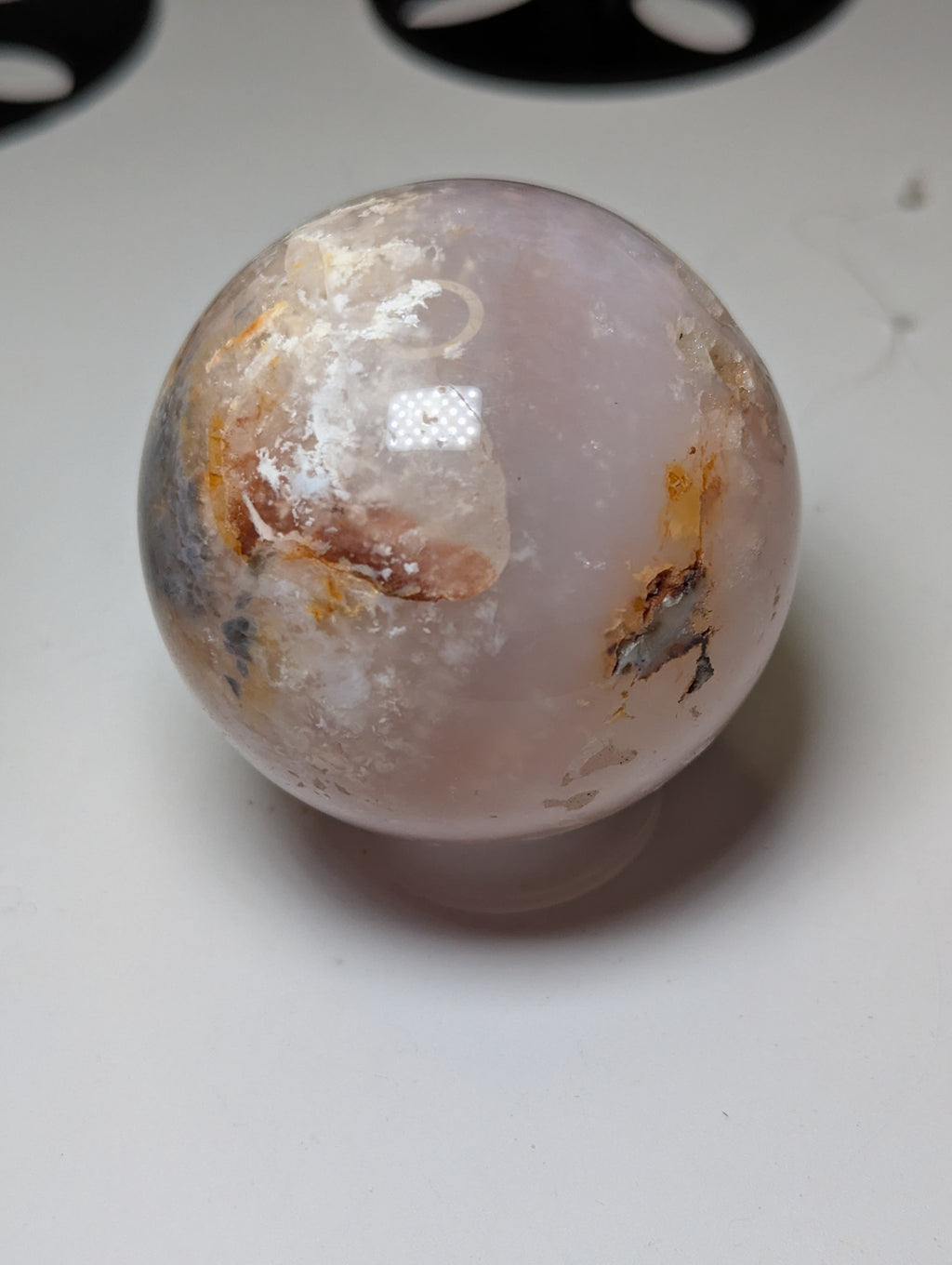Pink Amethyst crystal sphere