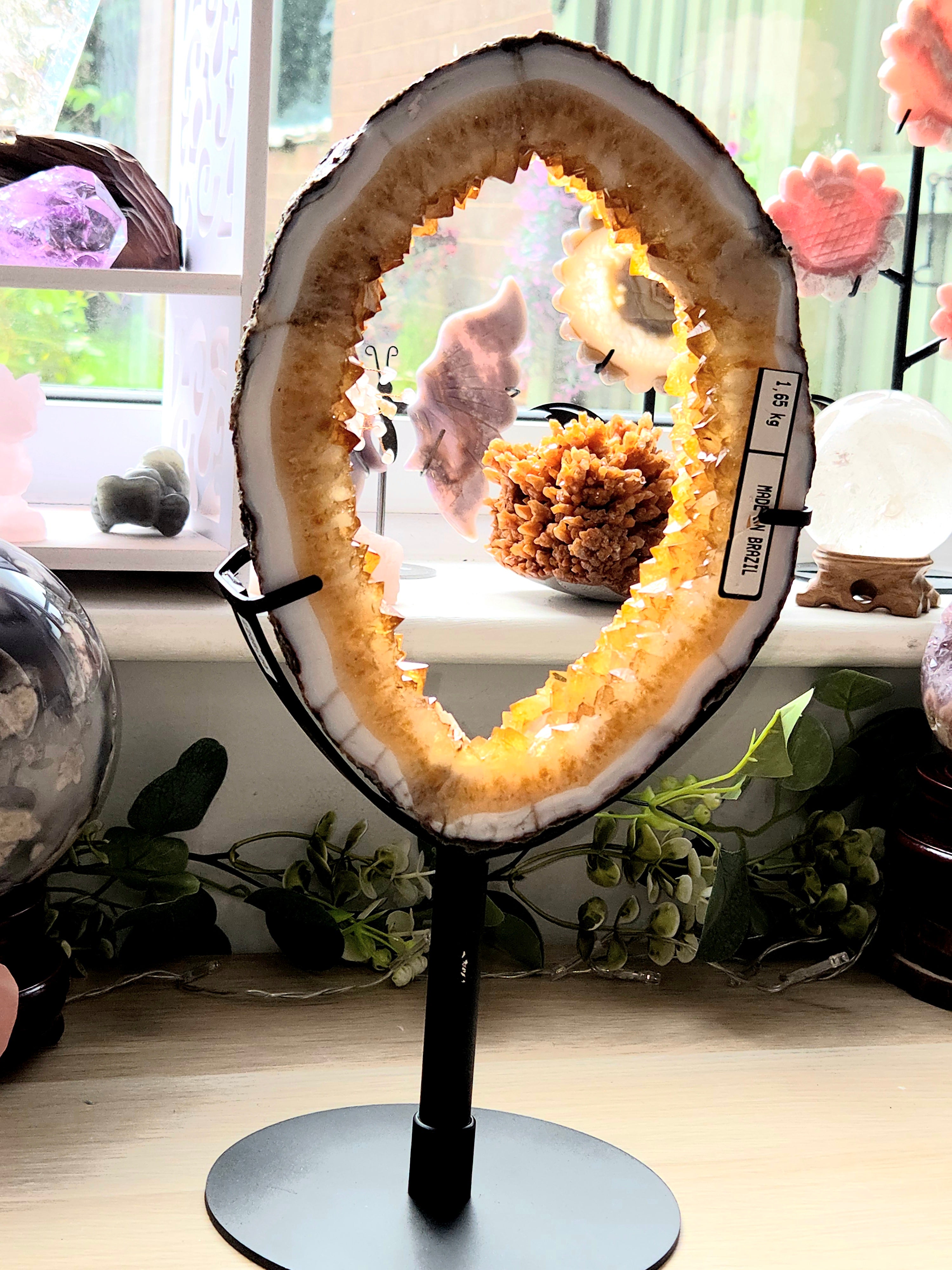 Amazing  Citrine crystal portal