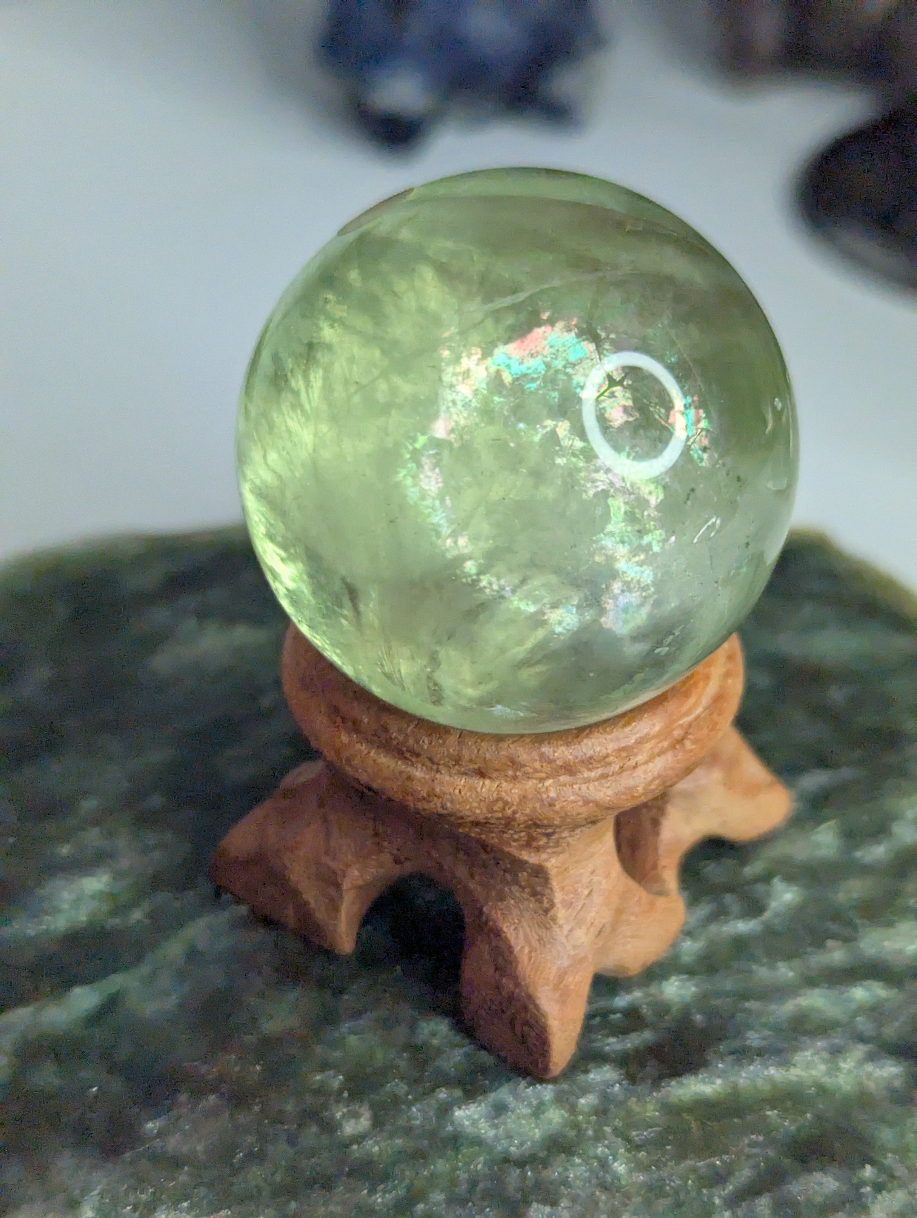 Green Flourite sphere Grade A