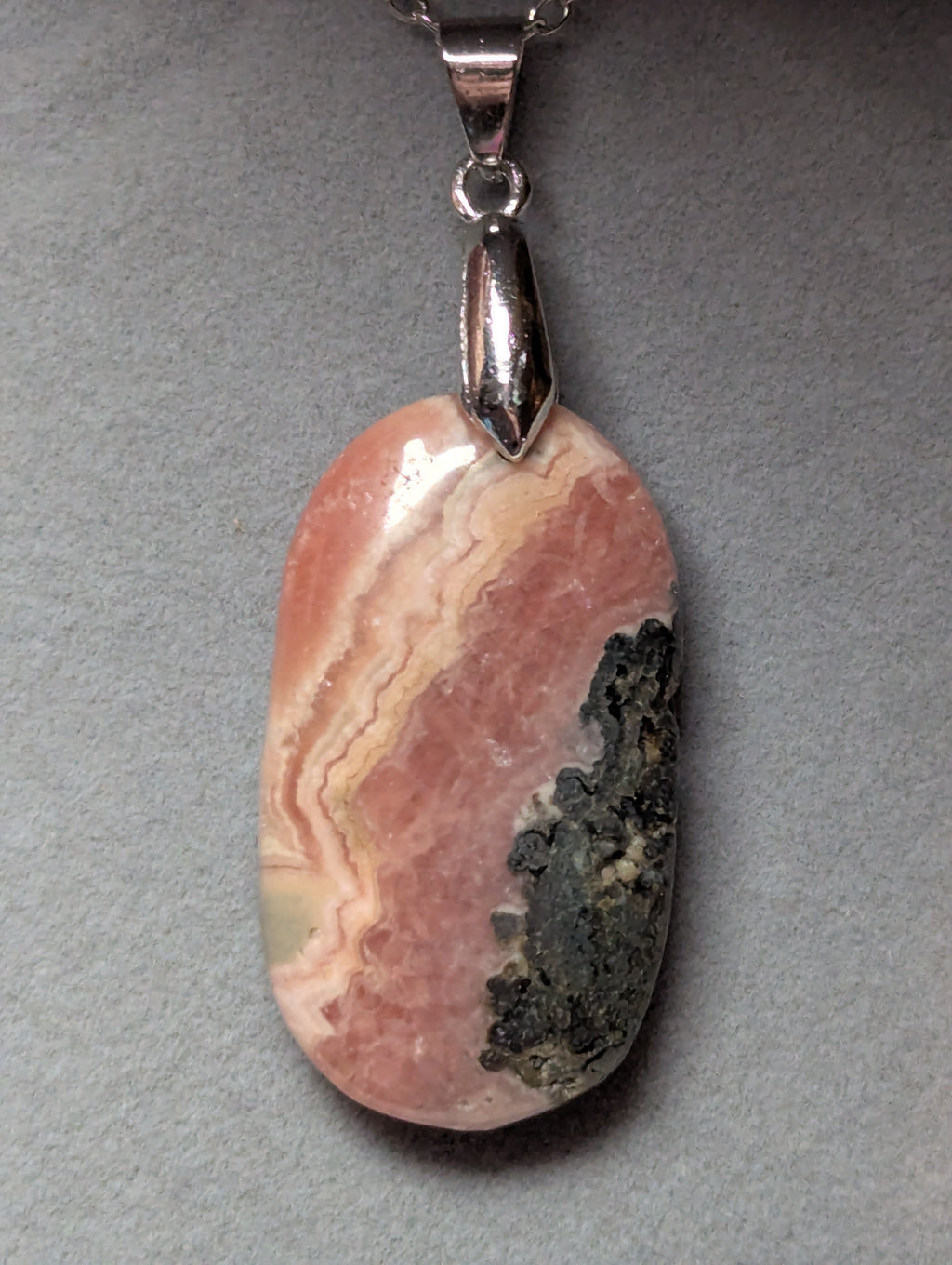 Rhodcrosite crystal handmade necklace