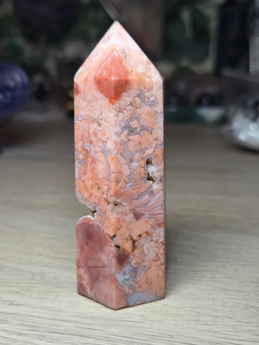 Cotton candy crystal tower with duzy