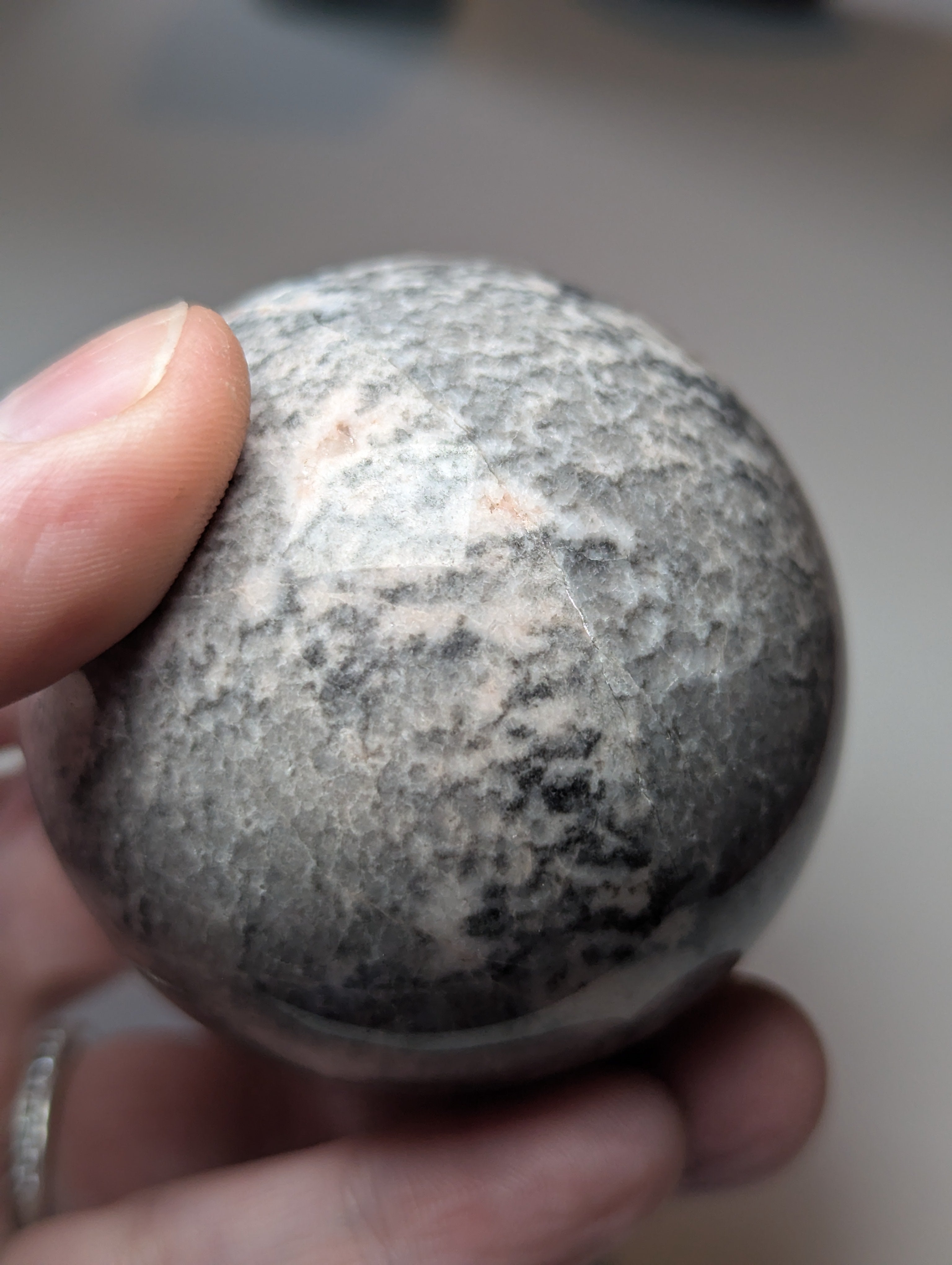 30% off at checkout  -Pink rhodonite crystal sphere