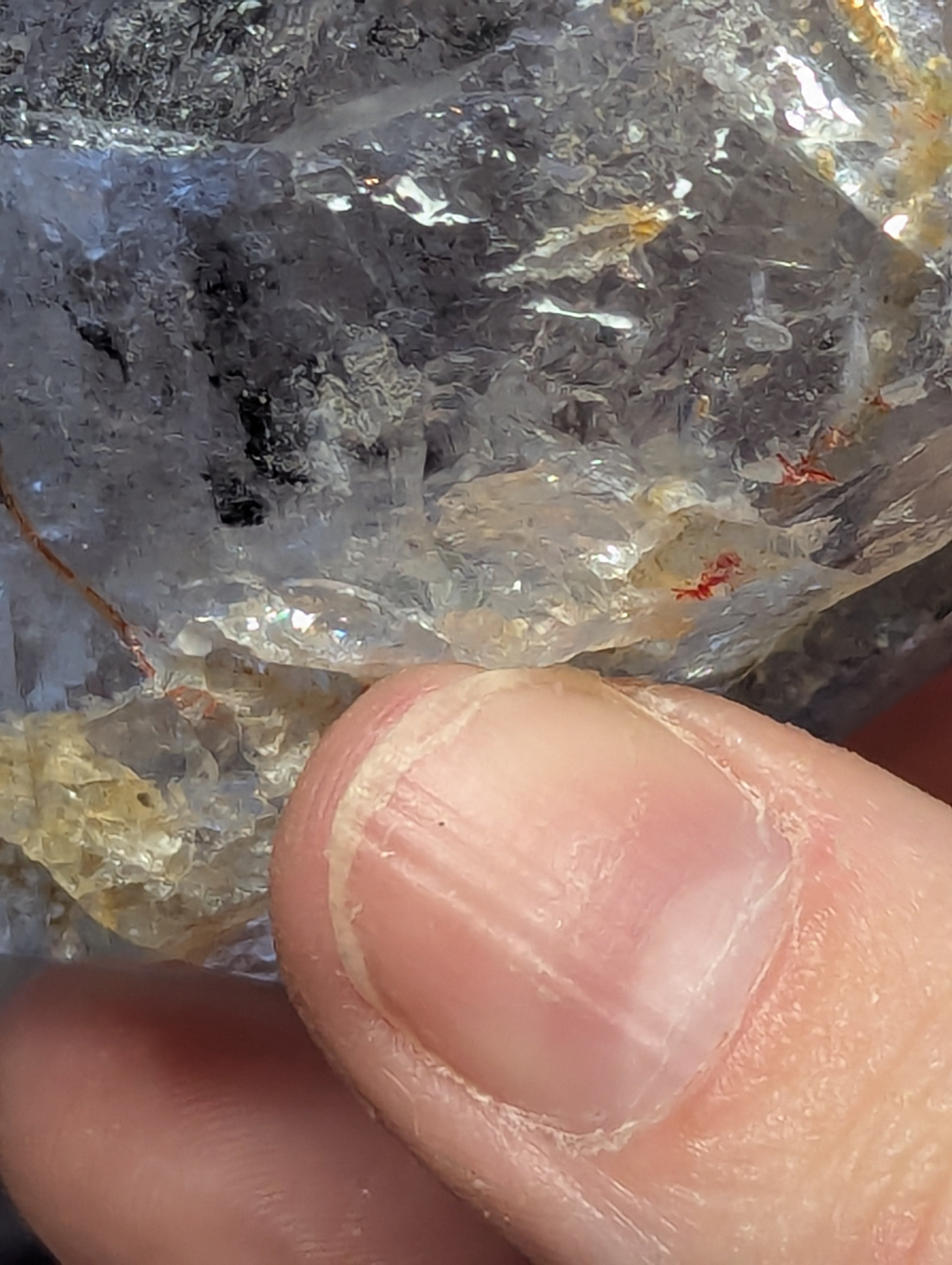 Enhydro crystal specimen