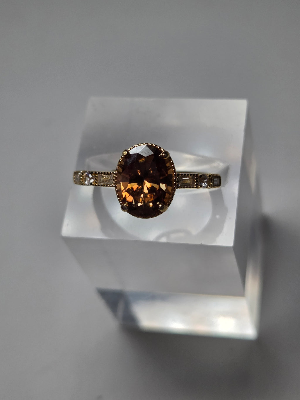 Chocolate Moissanite diamond necklace