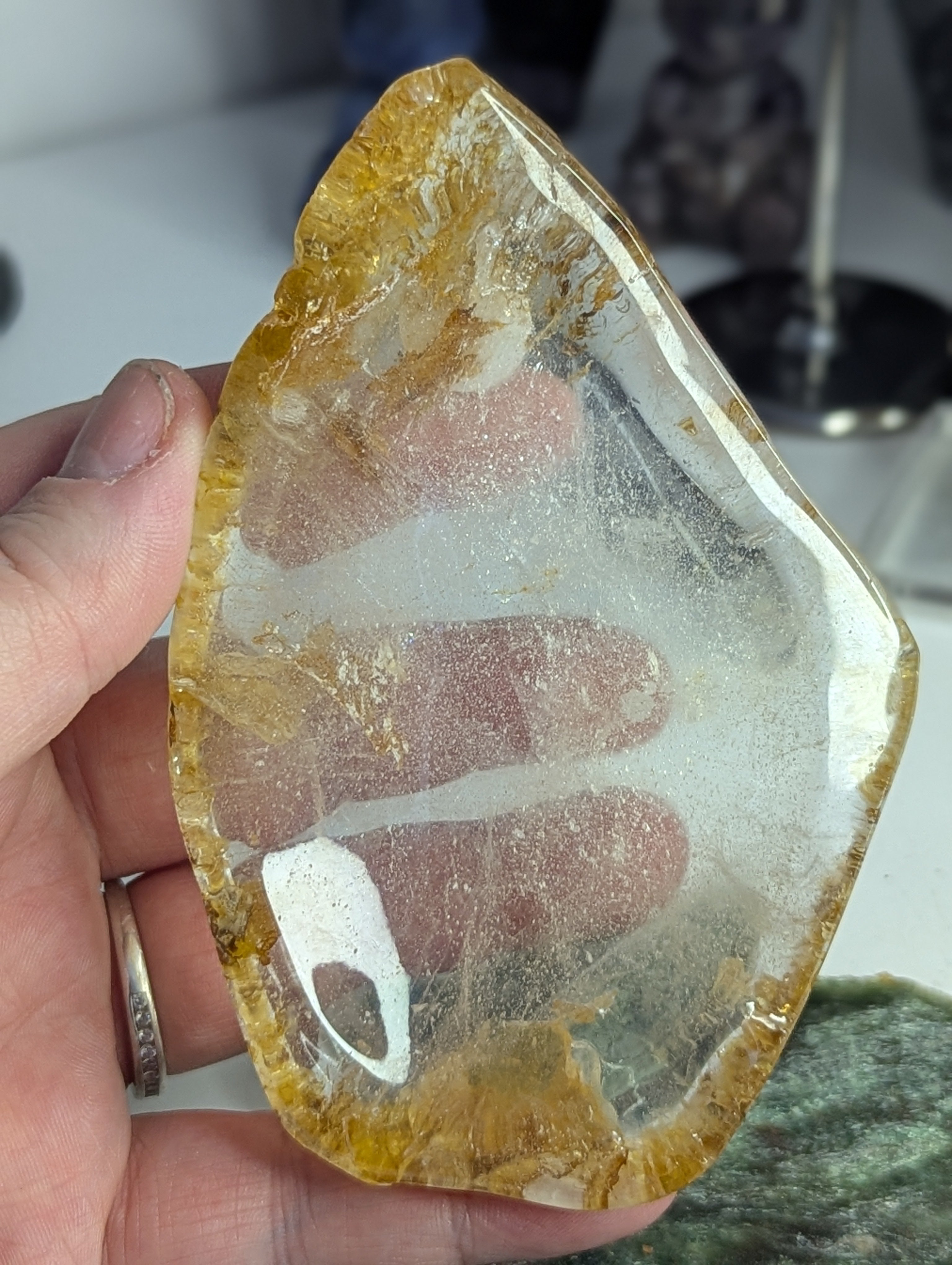 Golden healer crystal bowl