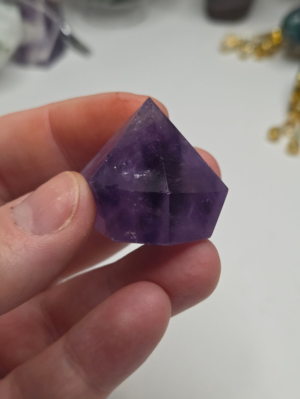 Purple Amethyst crystal cupcake