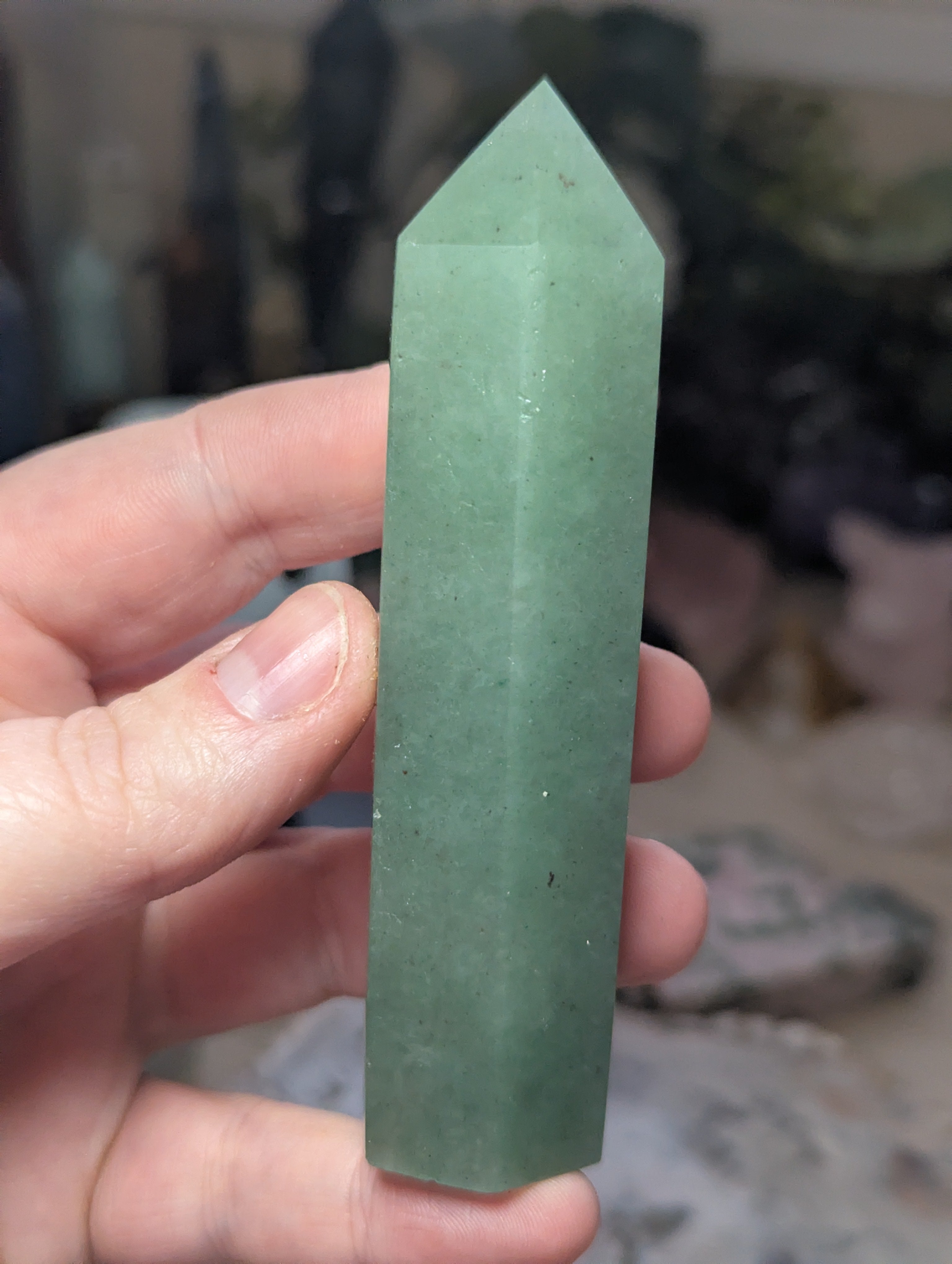 Green Aventurine crystal tower