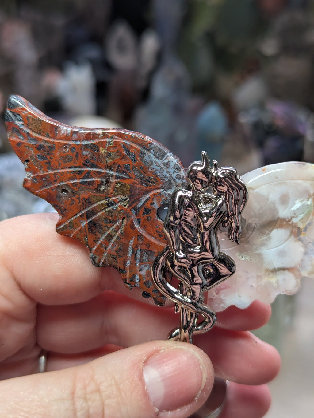 Devil and angel crystal