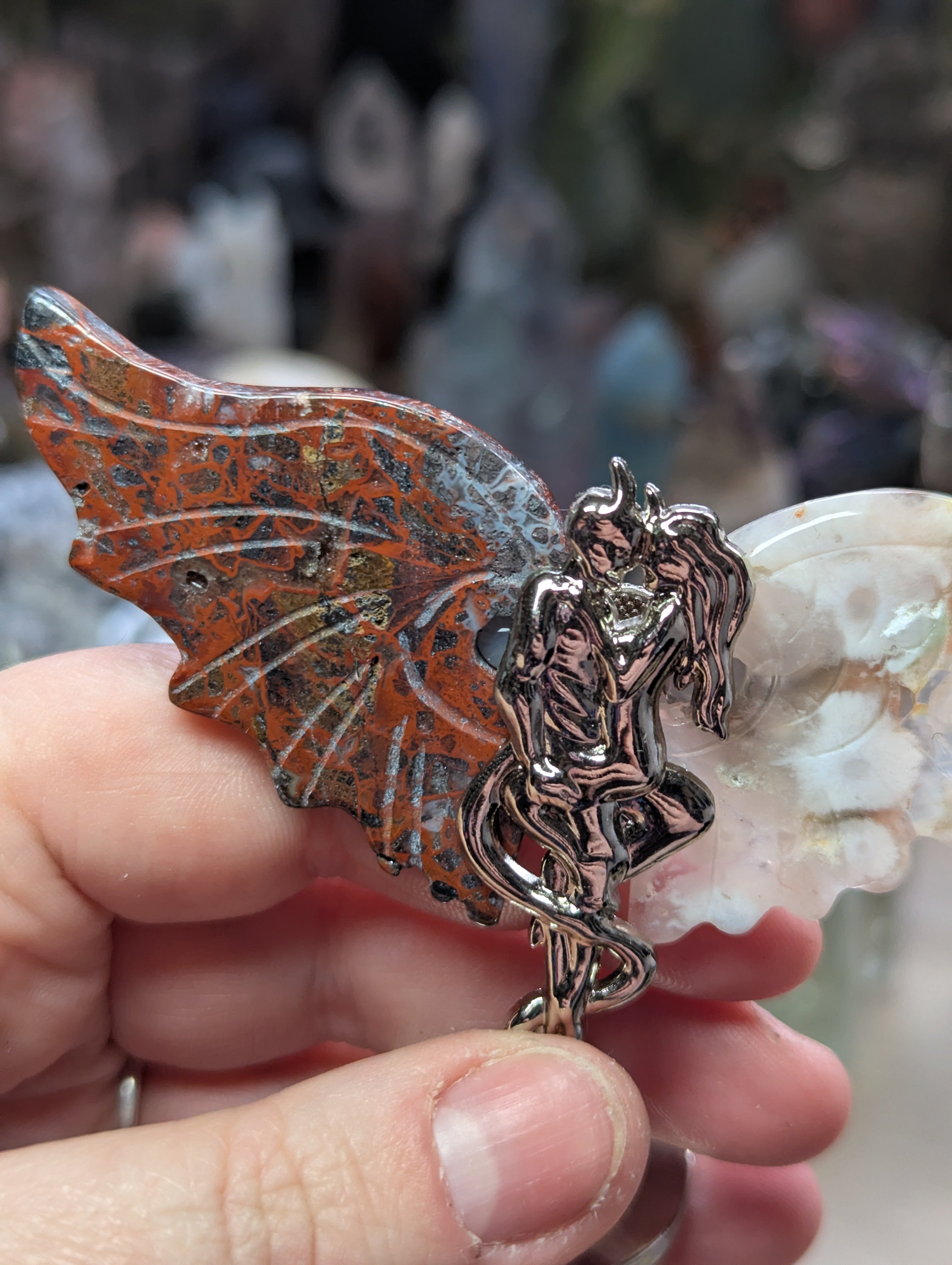 Devil and angel crystal