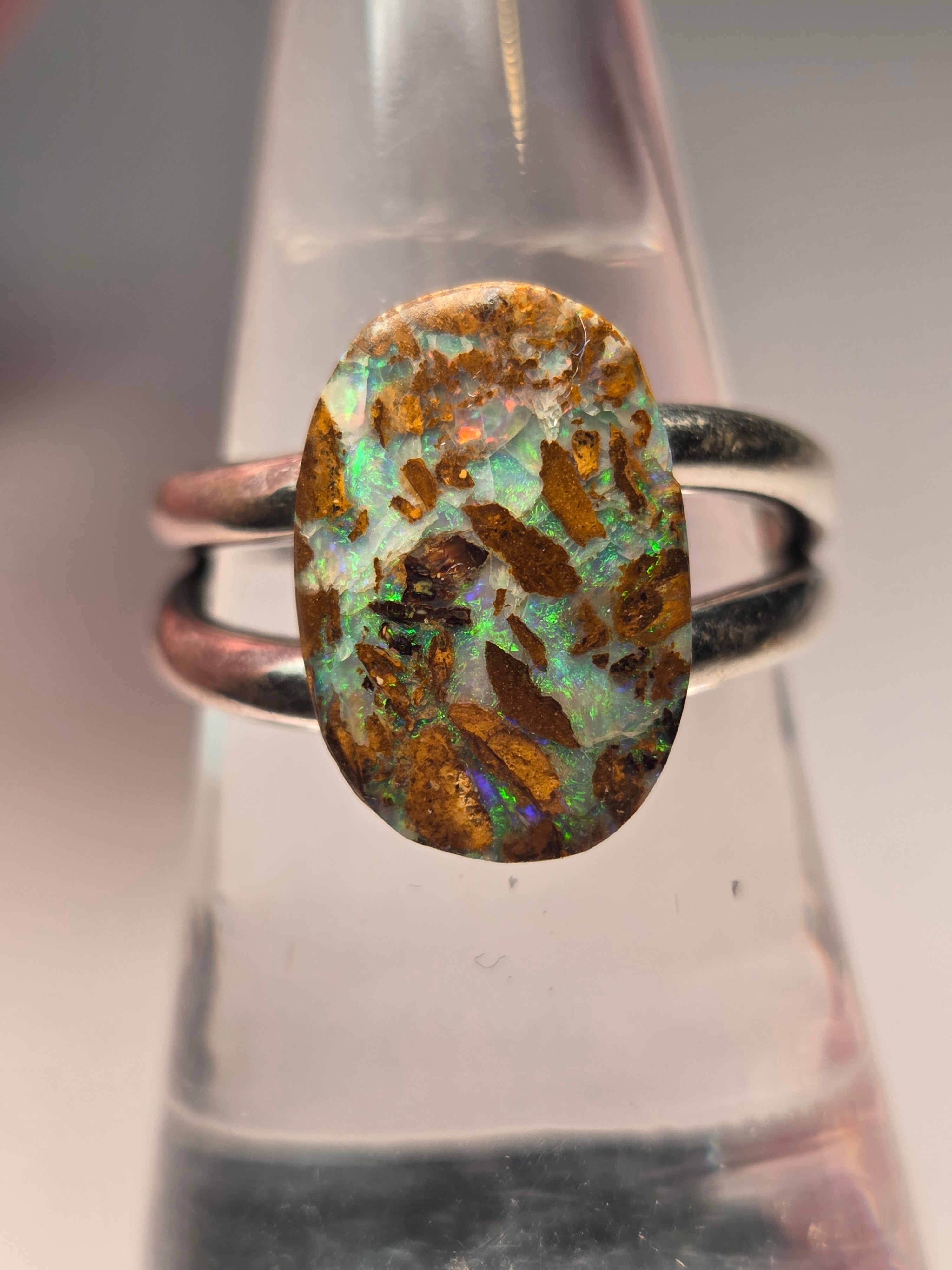 S925 Australian opal crystal matrix from Queensland Australia