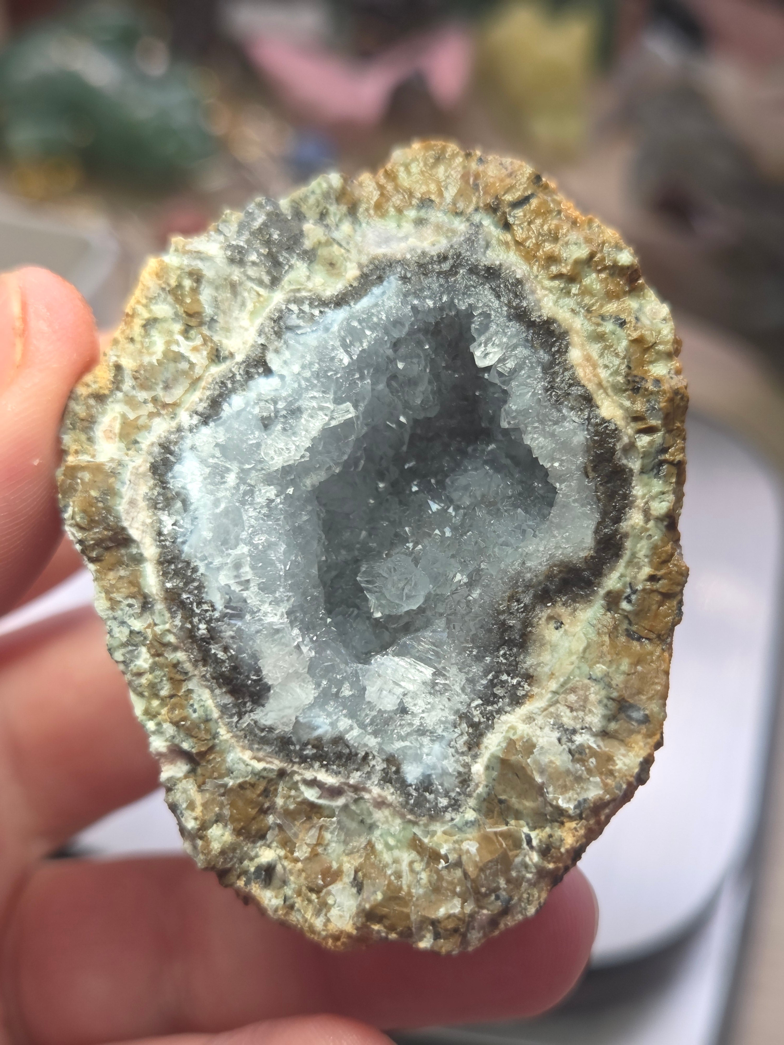 Raw Geode crystal specimen