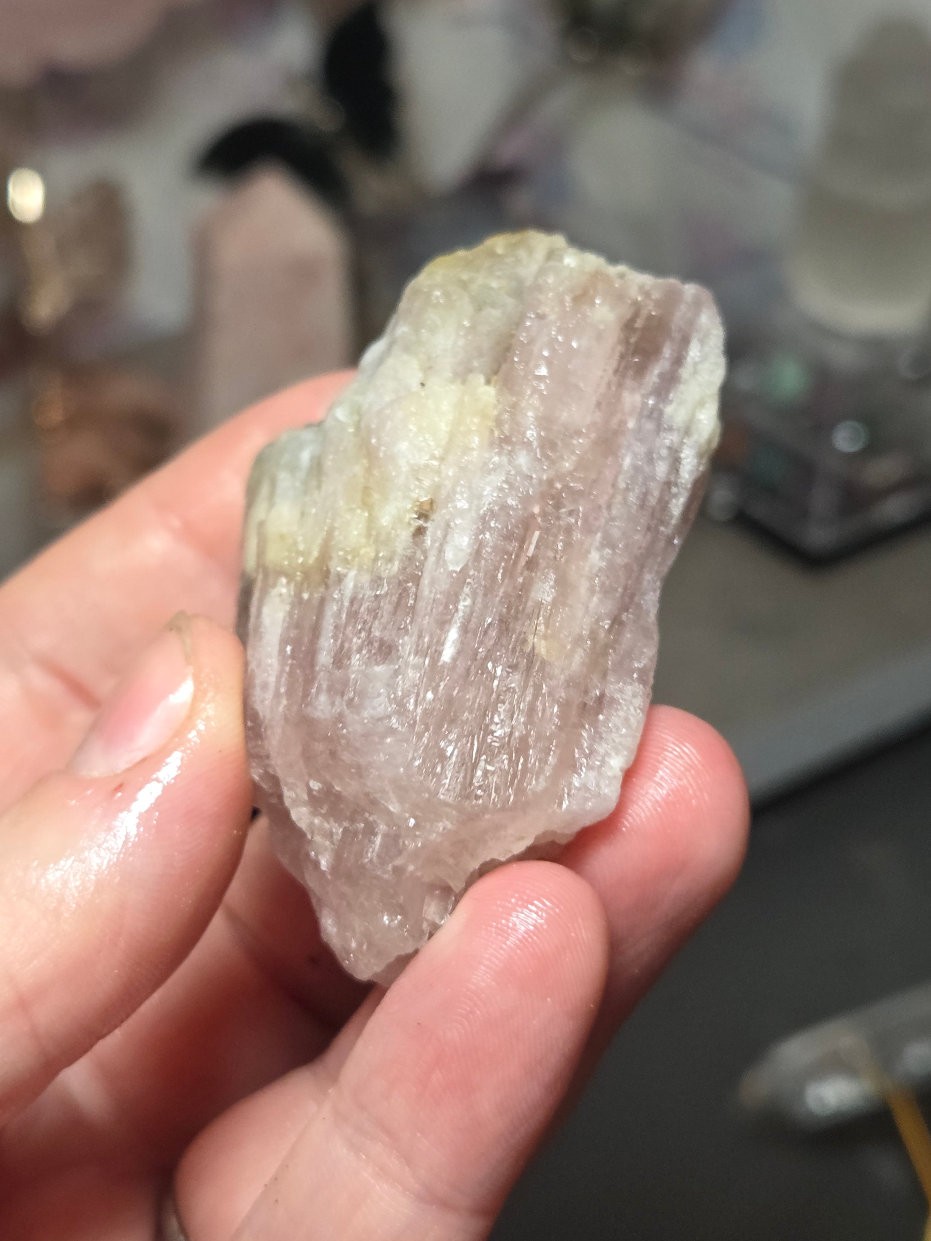 Natural  raw  Tourmaline crystal specimen with Stand