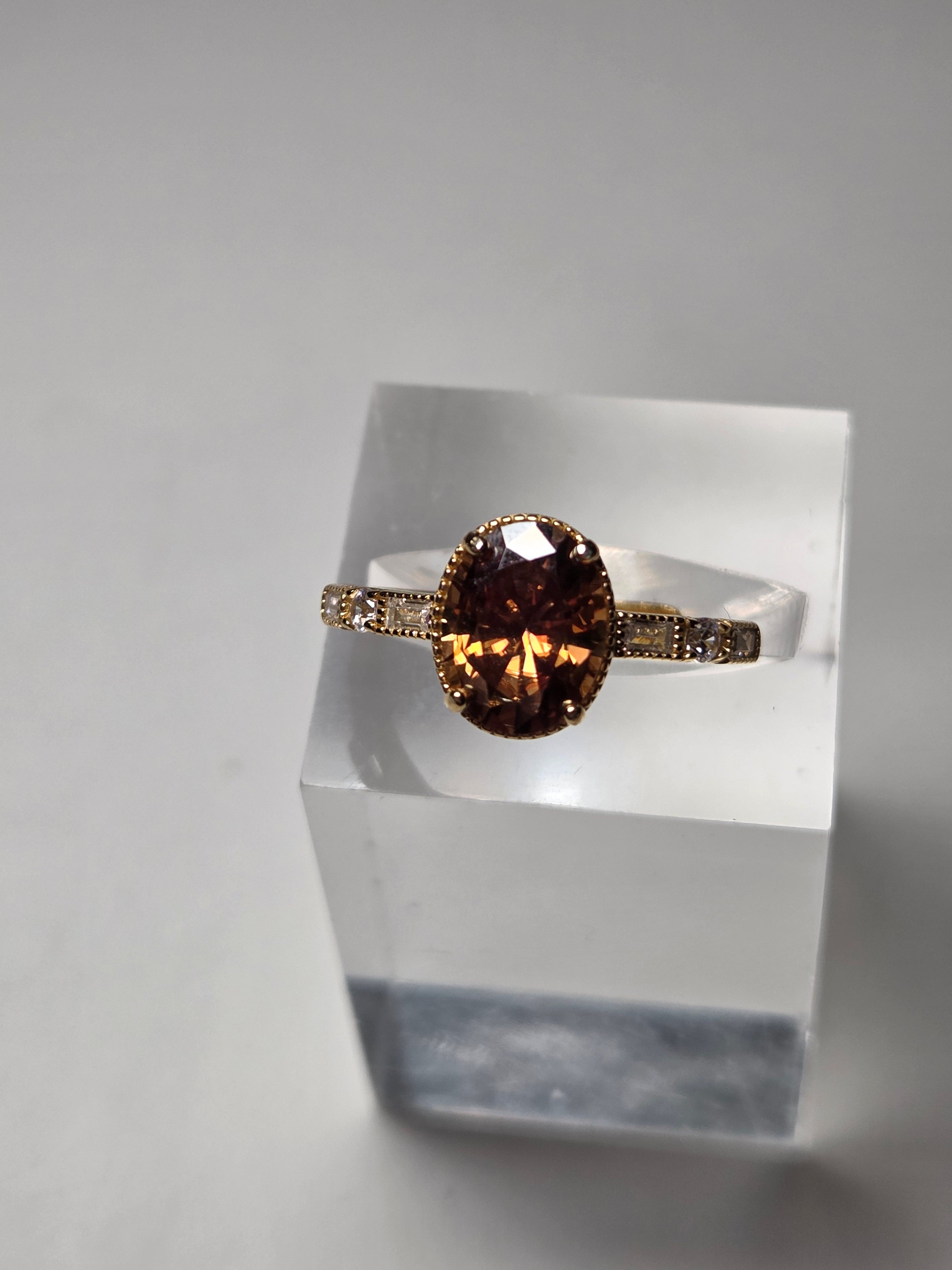 Chocolate Moissanite diamond necklace