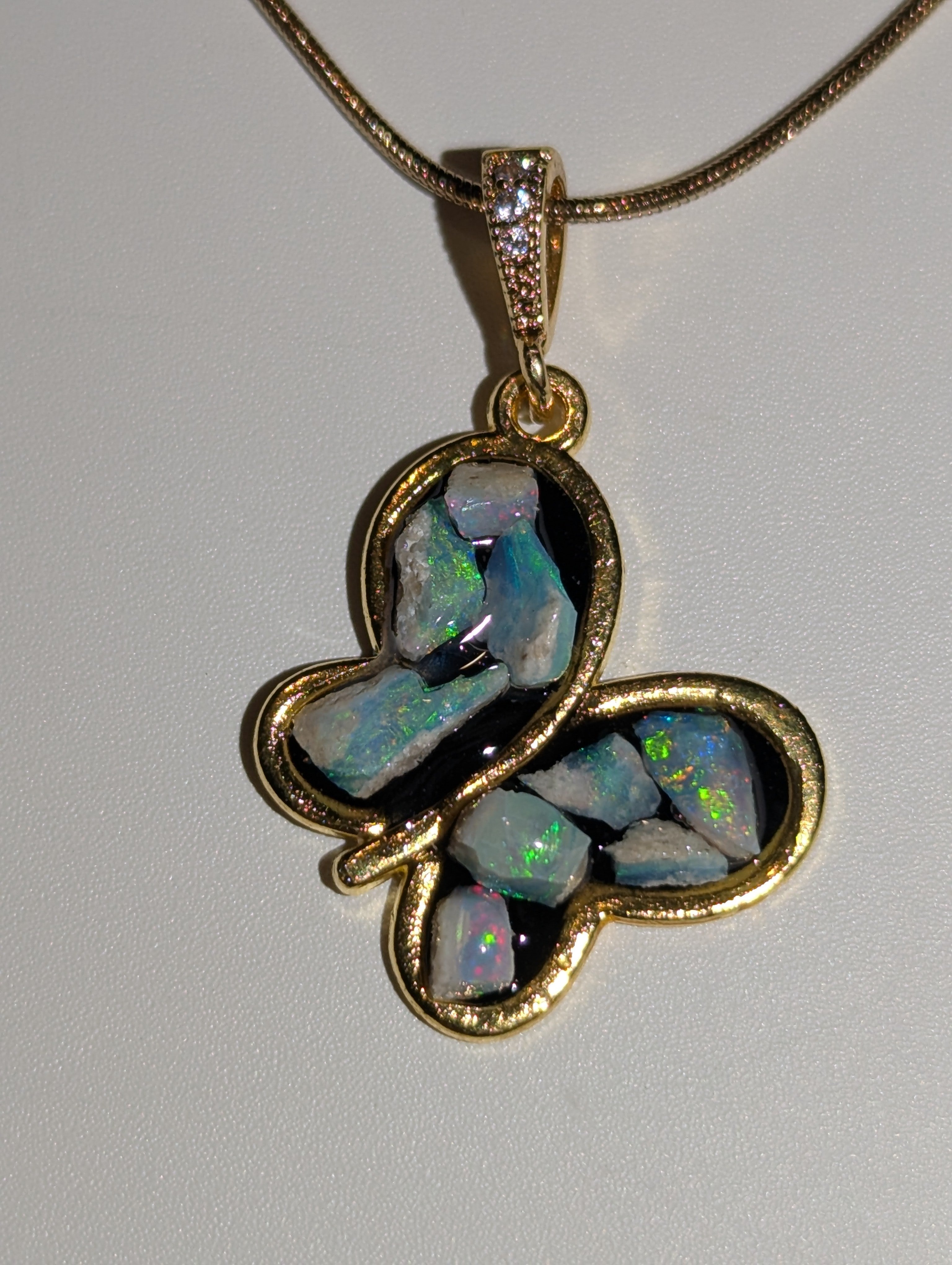 Australian opal handmade necklace