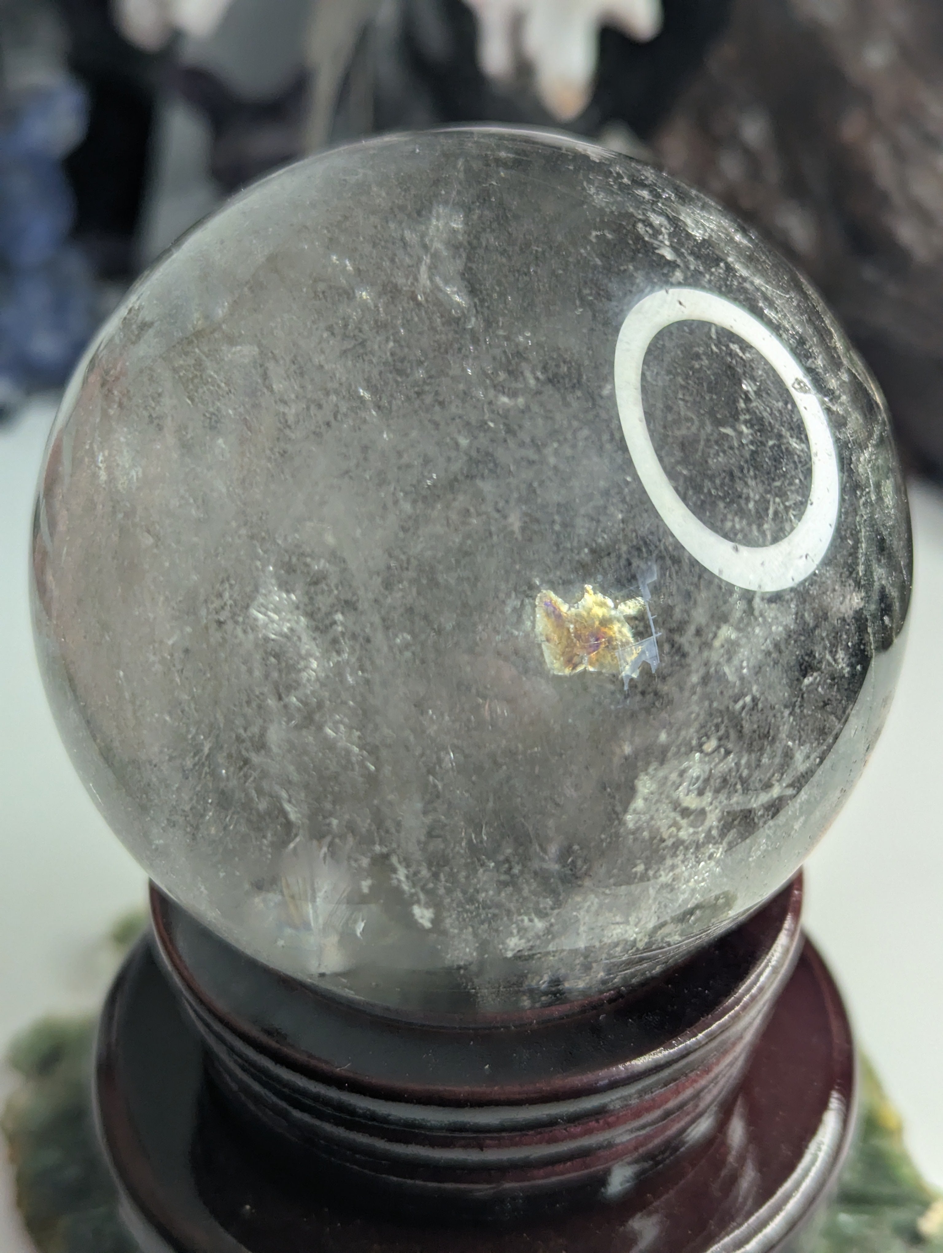 Amazing high Grade Garden quartz crystal sphere